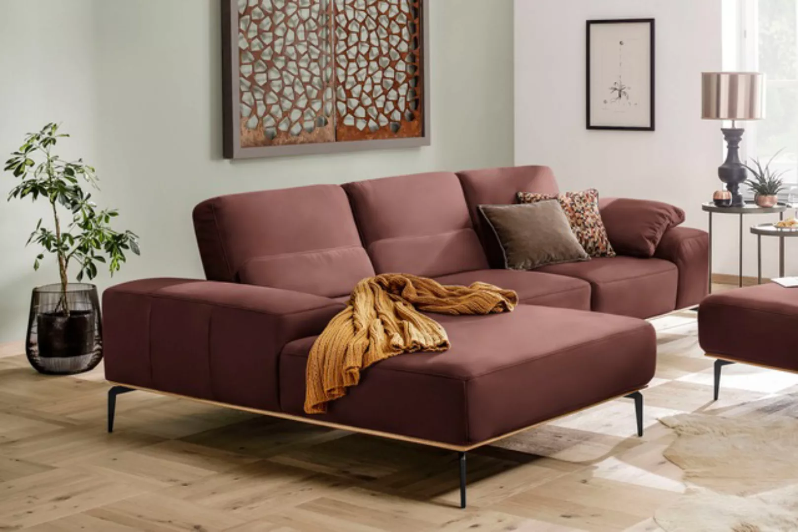 W.SCHILLIG Ecksofa »run, Designsofa mit tollem Sitzkomfort, bequem, L-Form« günstig online kaufen