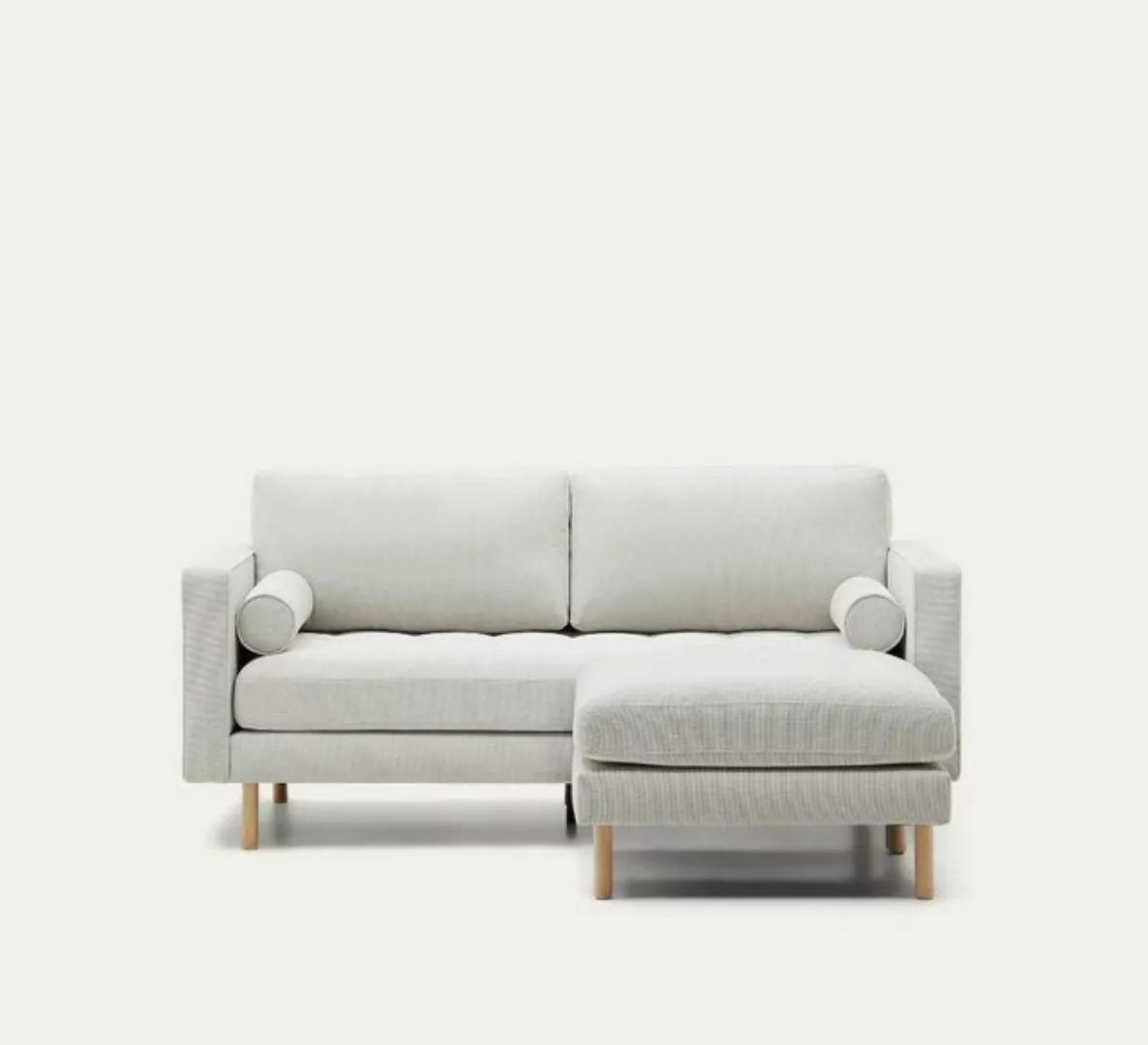 Natur24 Sofa 2-Sitzer-Sofa mit Fußablage Denise 182 x 85 x 178 cm Chenille günstig online kaufen