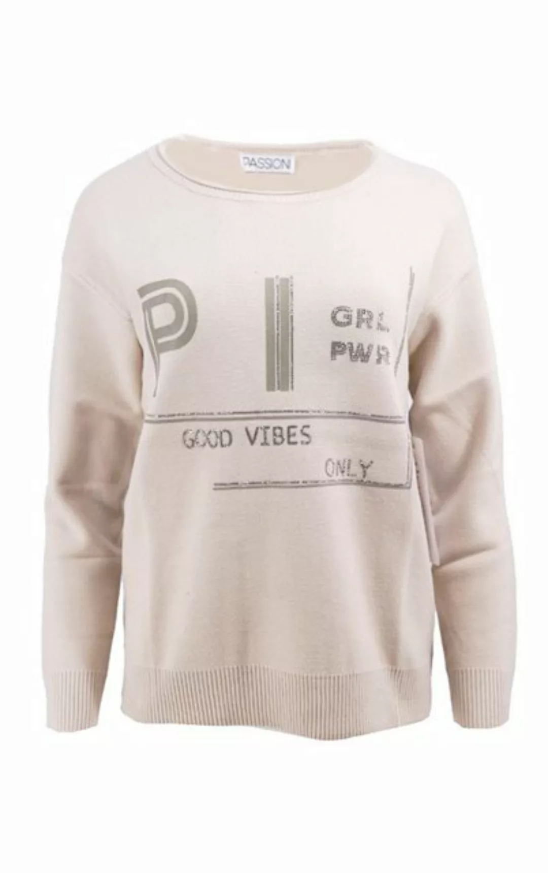 Passioni Strickpullover mit der Aufschrift „Good Vibes Only“ und „Girl Powe günstig online kaufen