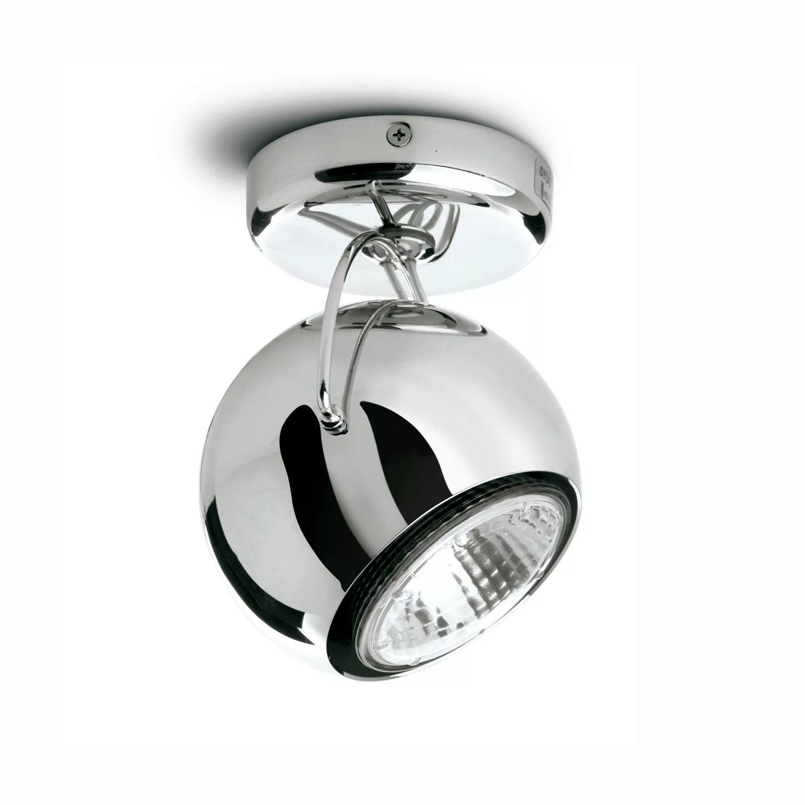 Fabbian Beluga Steel Deckenlampe direkt einflammig günstig online kaufen