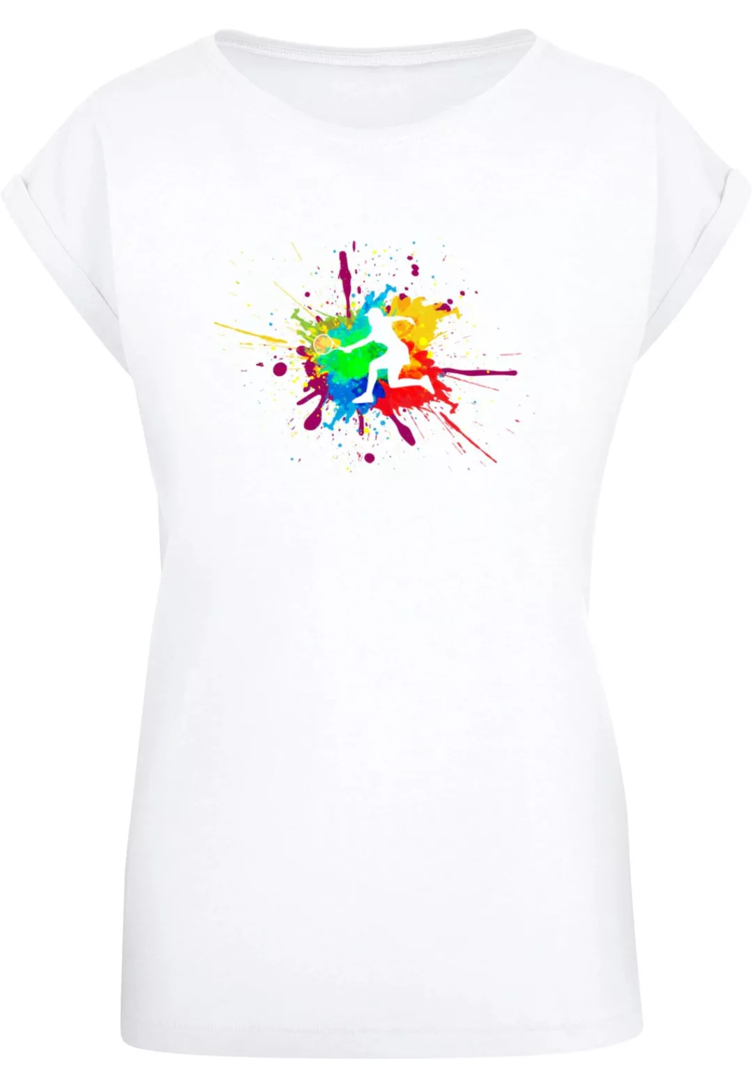 Merchcode T-Shirt "Merchcode Damen Ladies Color Splash Player Extended Shou günstig online kaufen