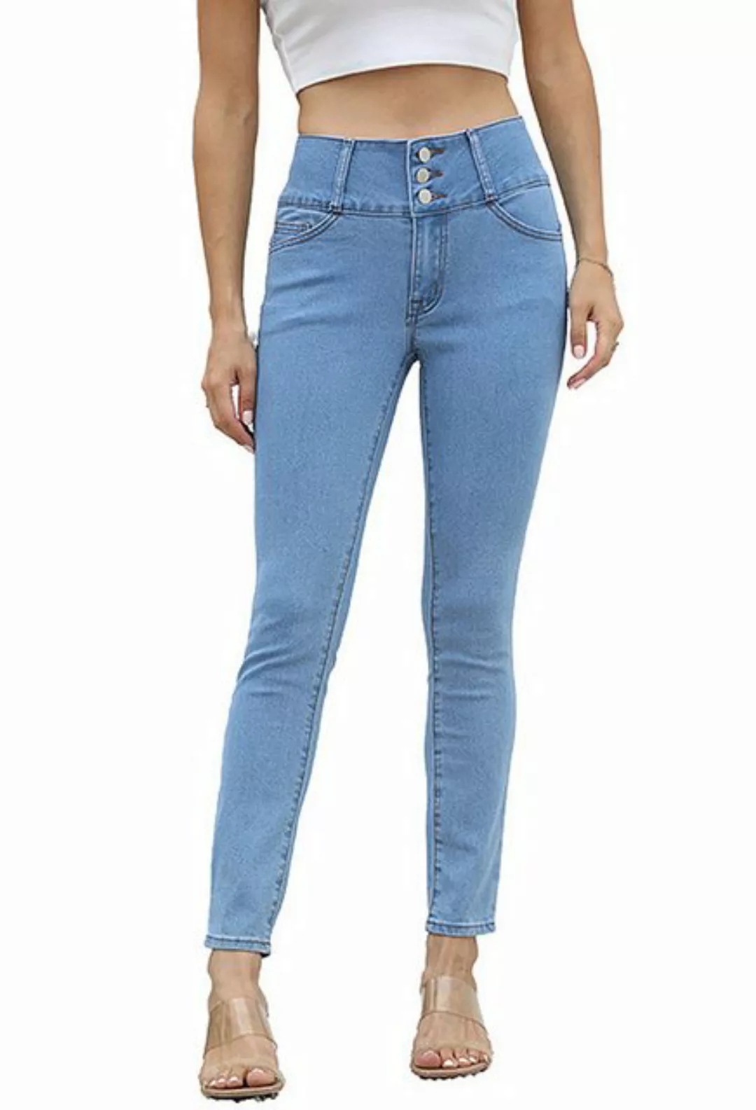 CHENIN Skinny-fit-Jeans Slim-fit-stretch-röhrenjeans Skinny-jeans in lässig günstig online kaufen