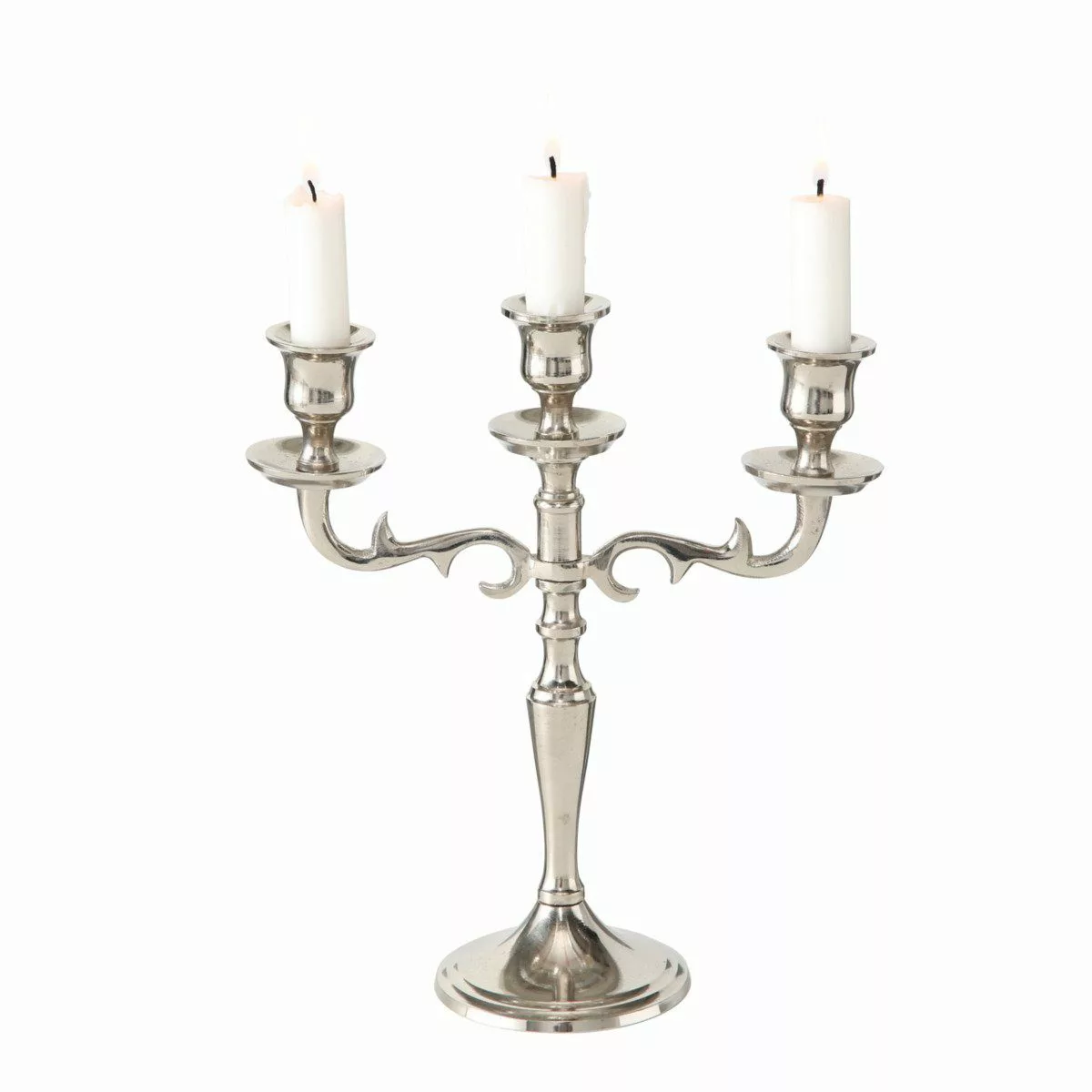 BOLTZE Kerzenständer Boltze Kerzenständer Varas silber günstig online kaufen