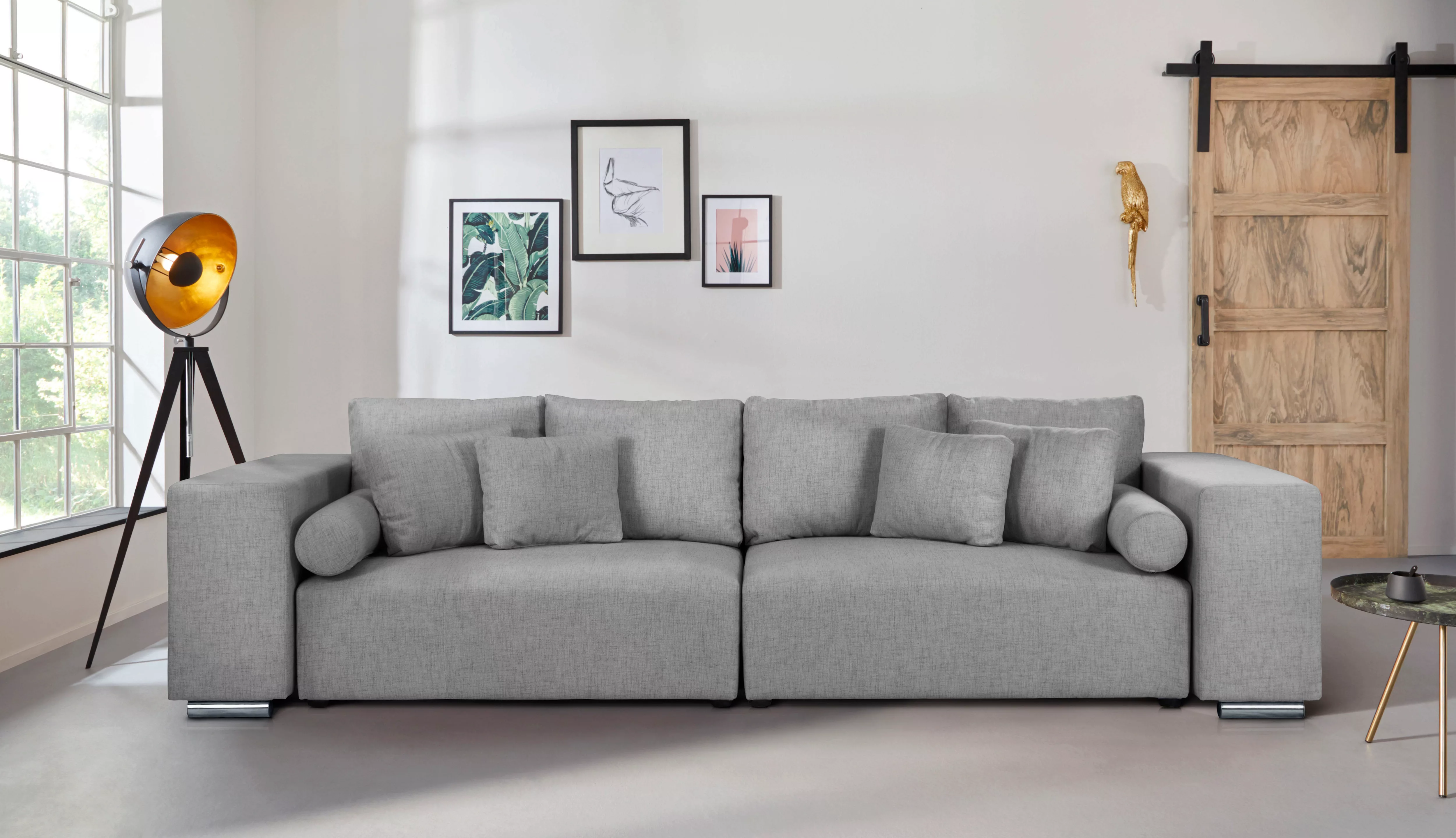 INOSIGN Big-Sofa "Aliya", incl. Bettfunktion und Bettkasten, Breite 290 cm, günstig online kaufen