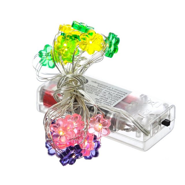MARELIDA LED-Lichterkette LED Draht Lichterkette Blumen 20 LED 1,9m Batteri günstig online kaufen