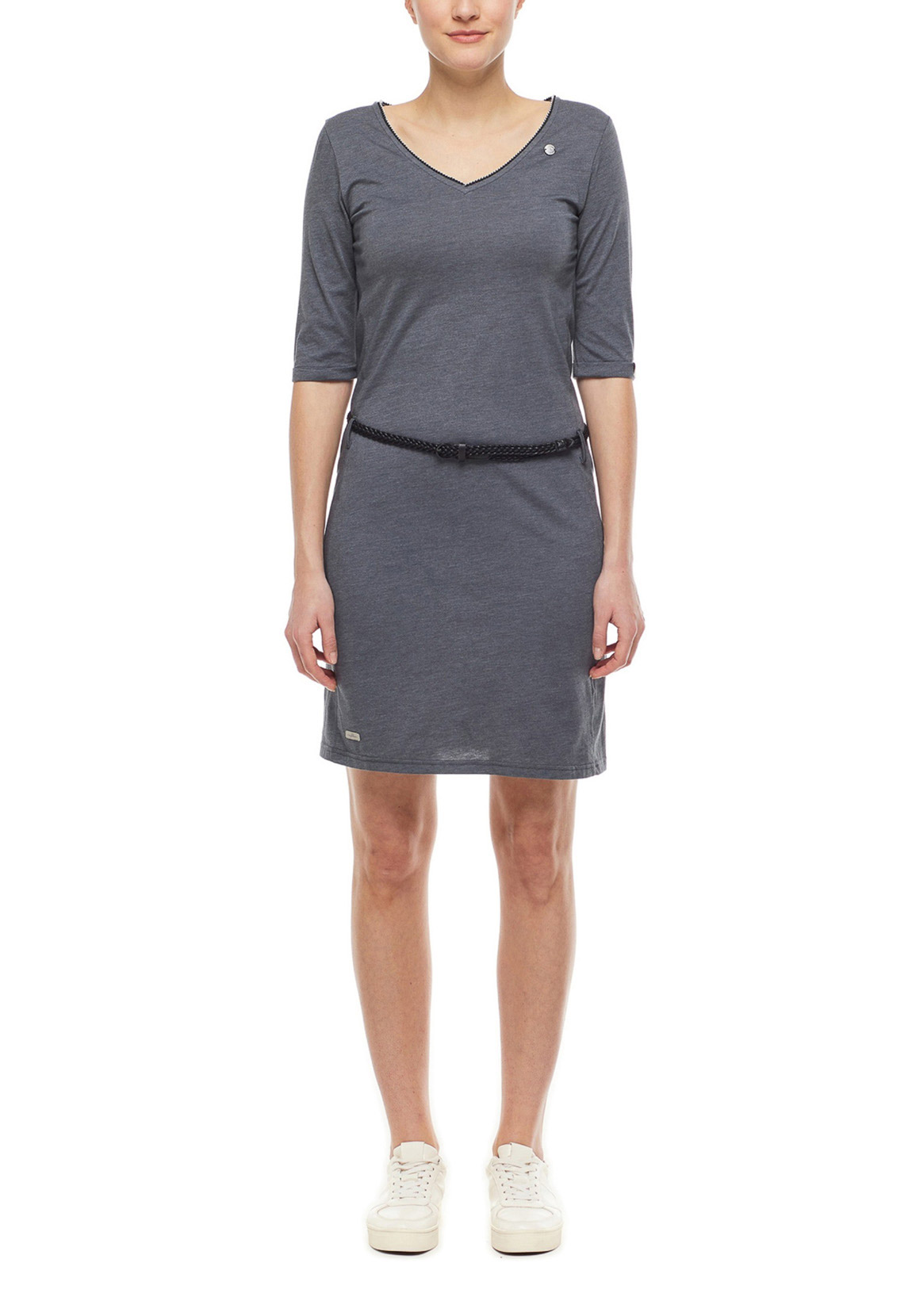 Ragwear Damen Kleid SLAVKA LONG 2121-20007 Dark Grey 3012 Dunkelgrau günstig online kaufen