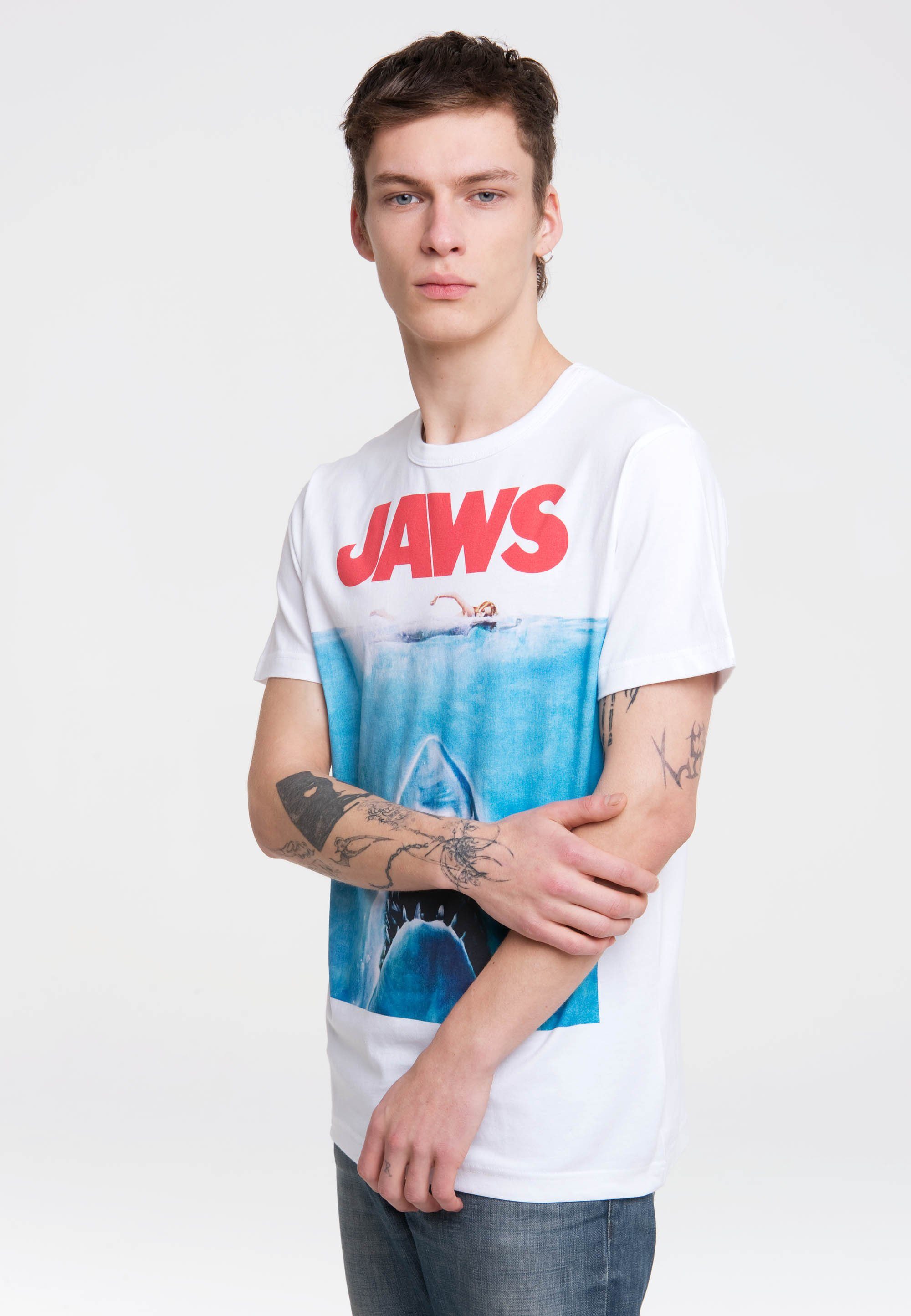 LOGOSHIRT T-Shirt "Jaws", mit kultigem Print günstig online kaufen