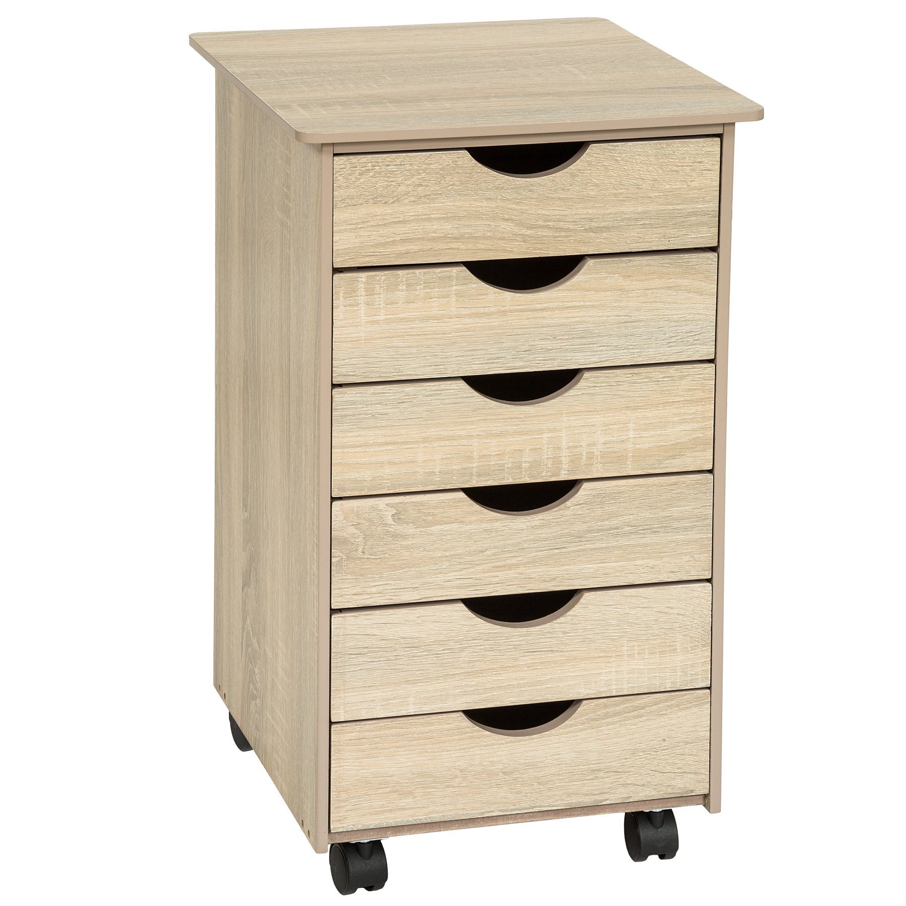 tectake Rollcontainer, aus Holz günstig online kaufen