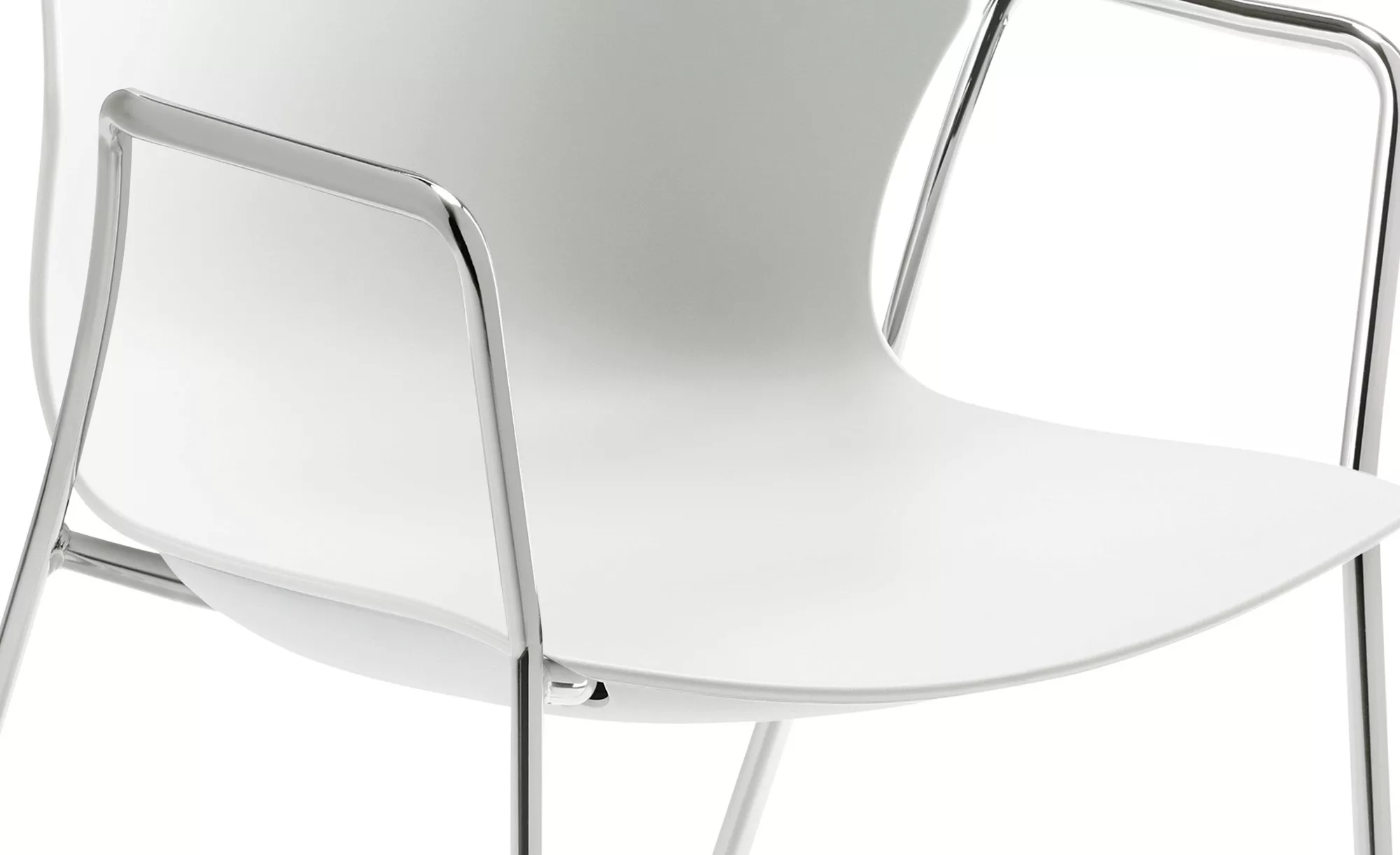 Stapelstuhl  2er Set MyPrimo ¦ weiß ¦ Maße (cm): B: 55 H: 80,5 T: 53.0 Stüh günstig online kaufen
