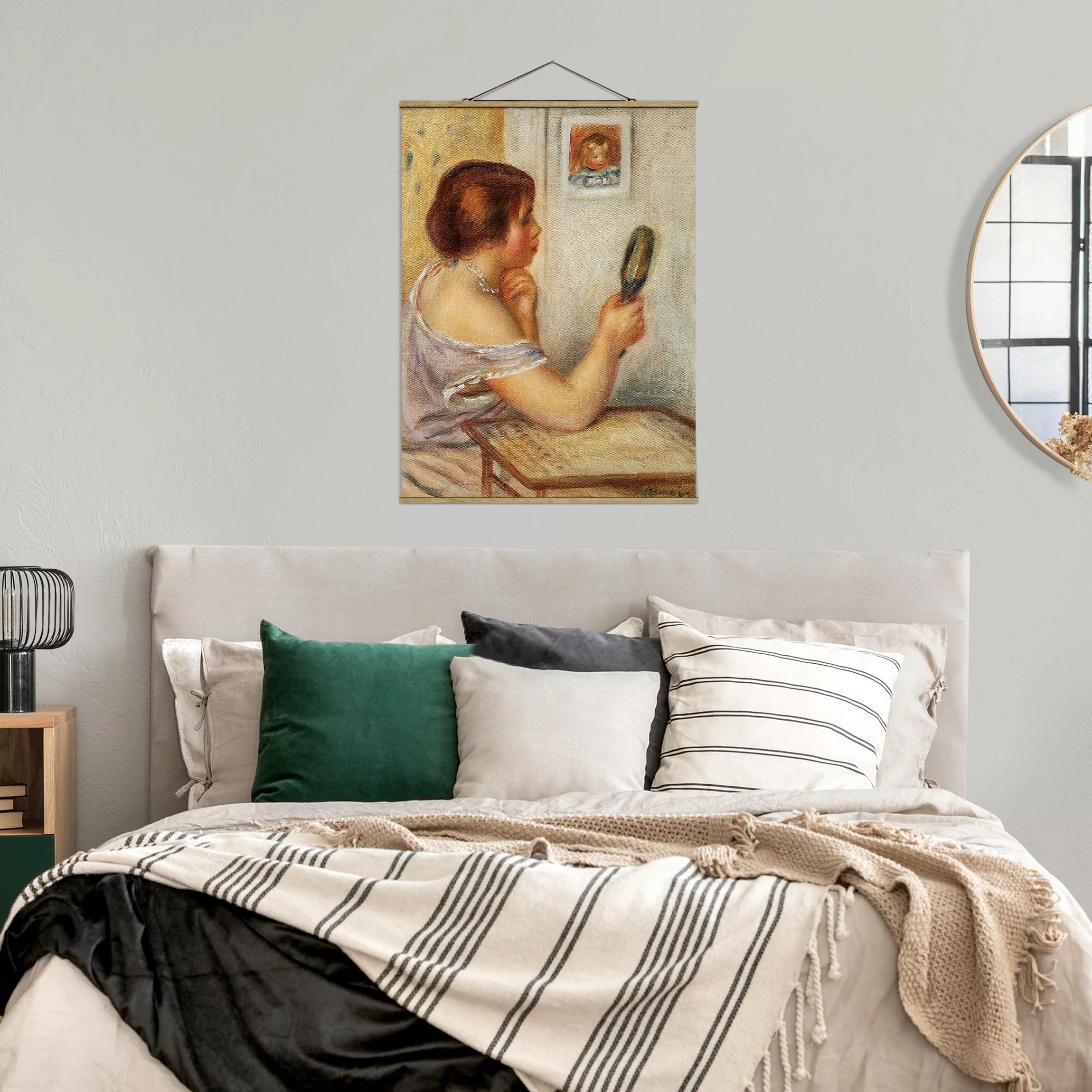 Stoffbild Kunstdruck mit Posterleisten - Hochformat Auguste Renoir - Gabrie günstig online kaufen