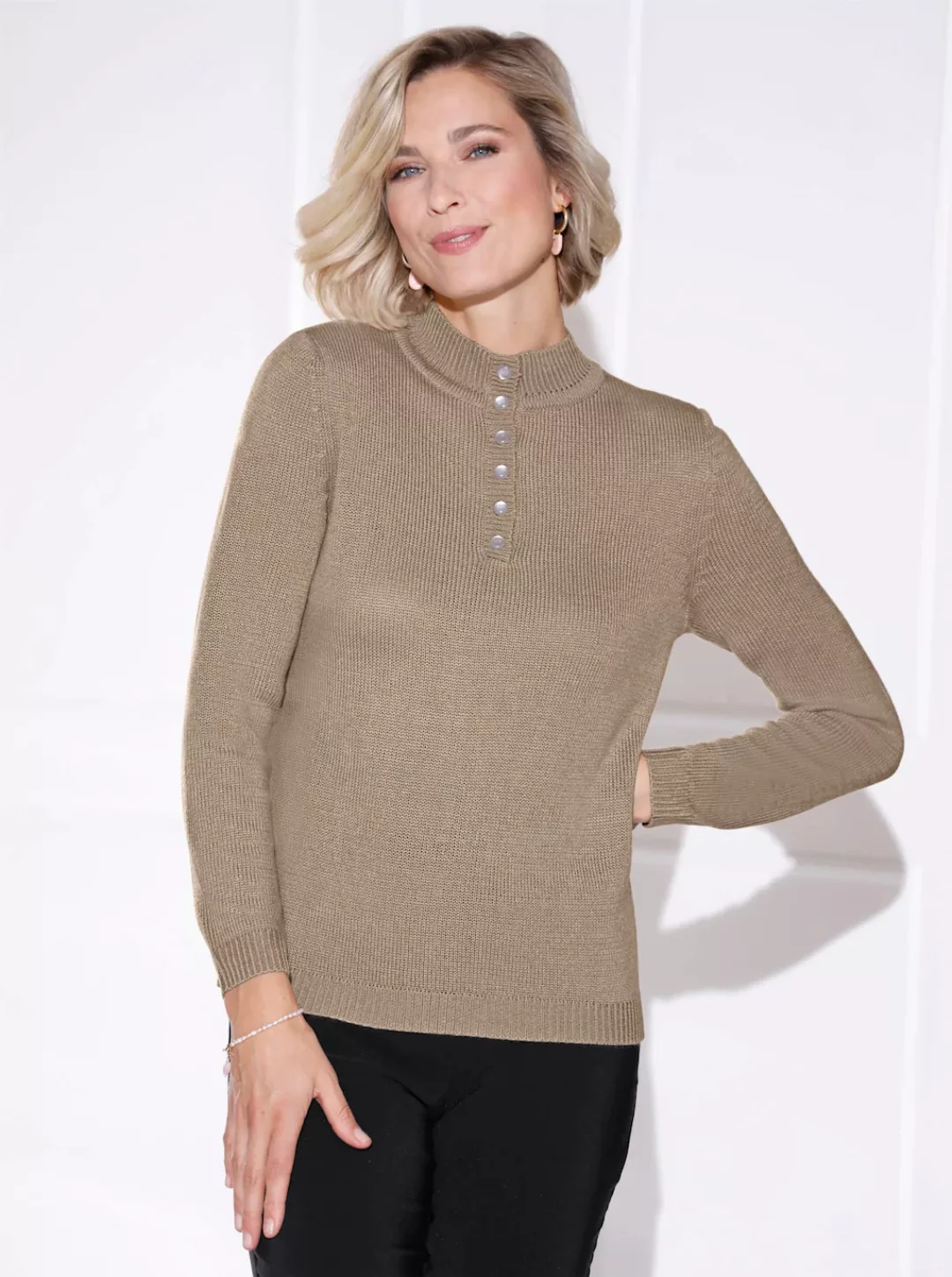 Classic Basics Stehkragenpullover "Stehkragen-Pullover" günstig online kaufen