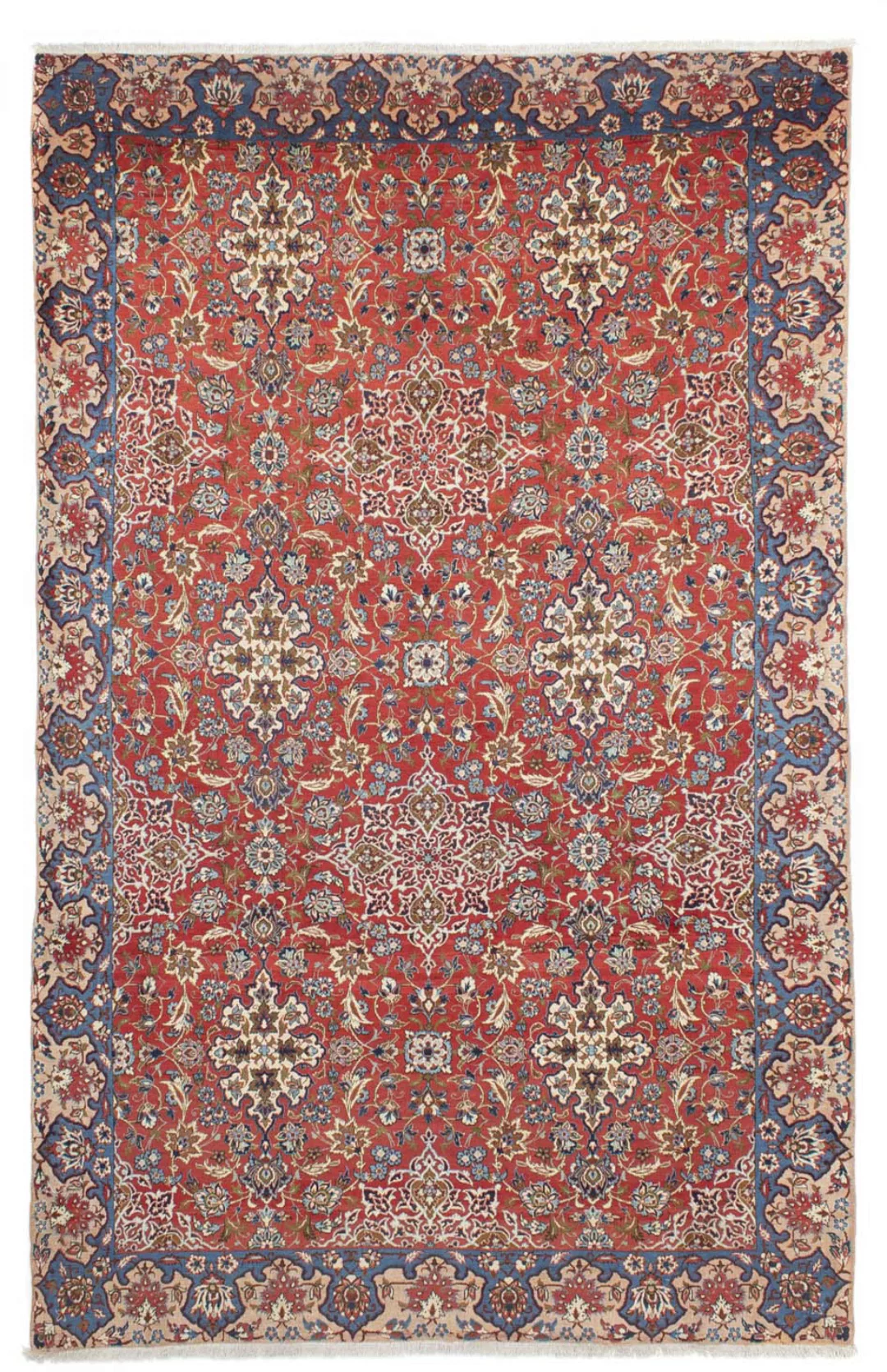 morgenland Wollteppich »Isfahan Medaillon Rosso 322 x 202 cm«, rechteckig, günstig online kaufen