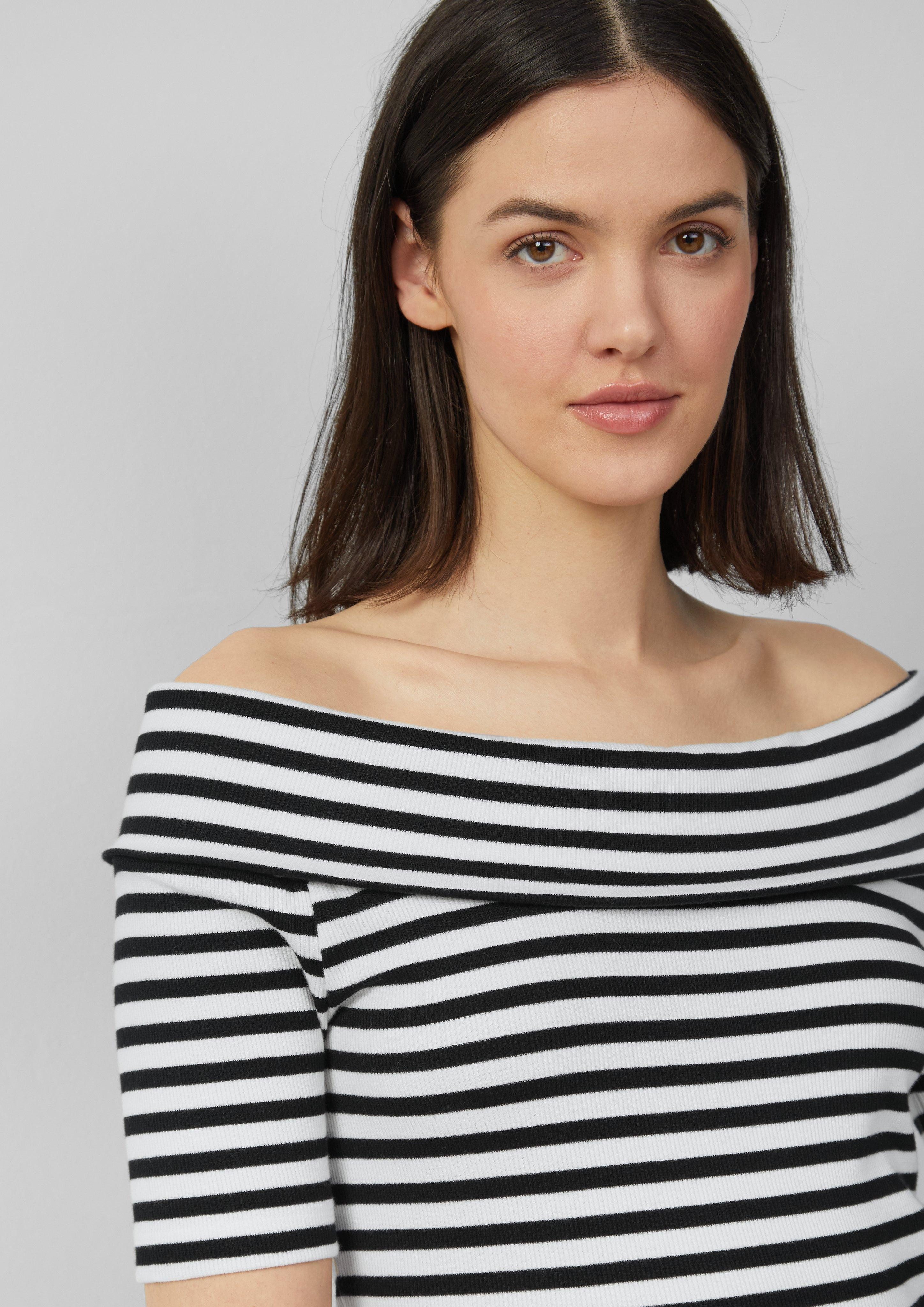 s.Oliver Kurzarmshirt Shirt mit Off-Shoulder-Ausschnitt im günstig online kaufen