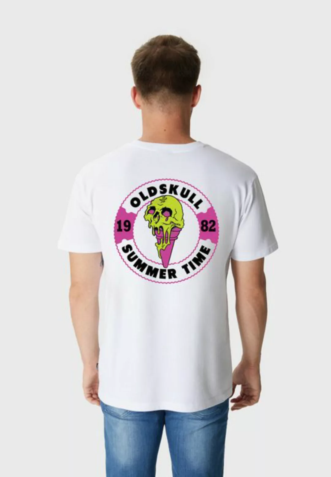 Oldskull T-Shirt Wrldvibe Ice Green Logo Graphic günstig online kaufen