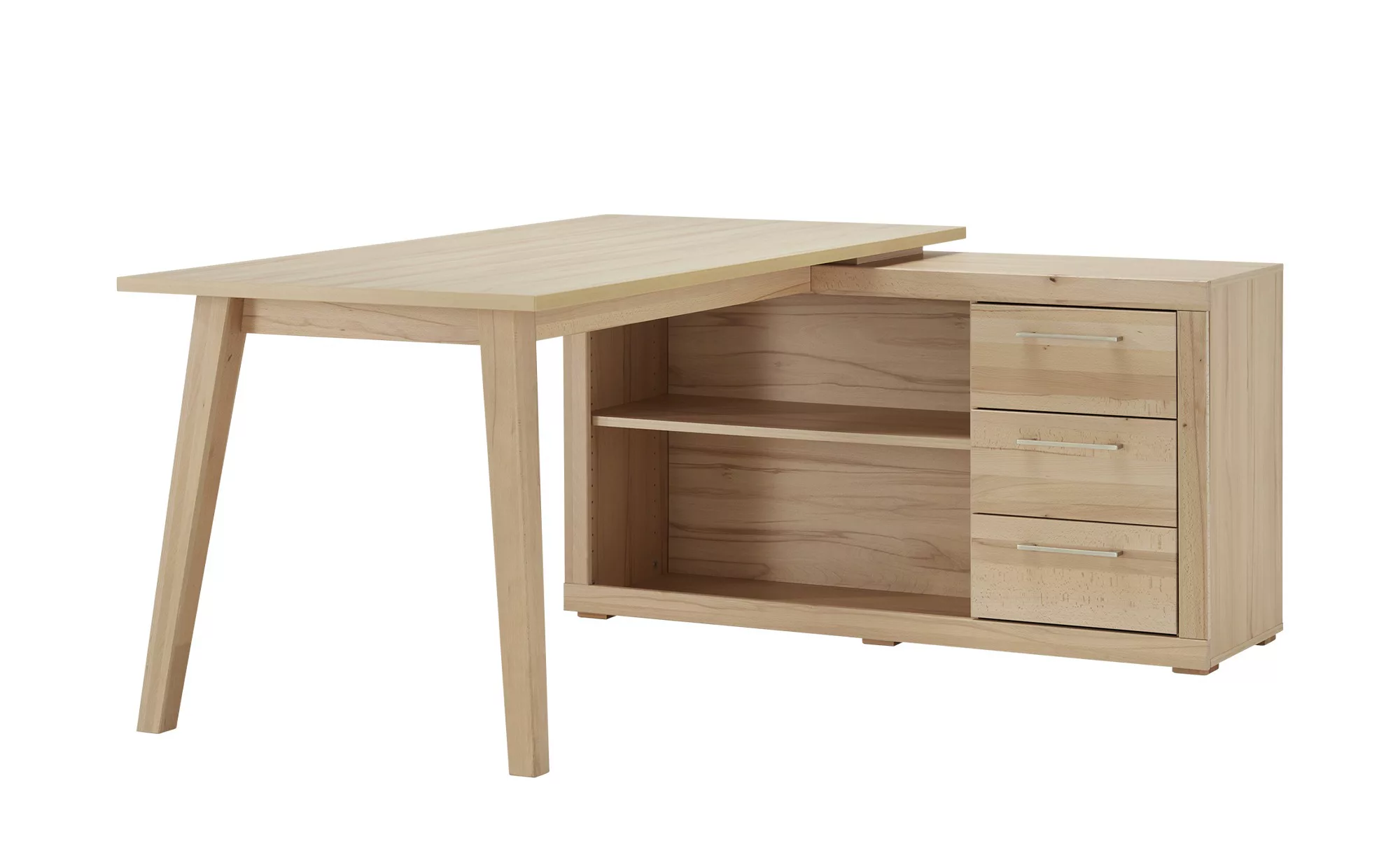 smart Eckschreibtisch  Oslo  ¦ holzfarben ¦ Maße (cm): B: 165 H: 76 T: 130. günstig online kaufen