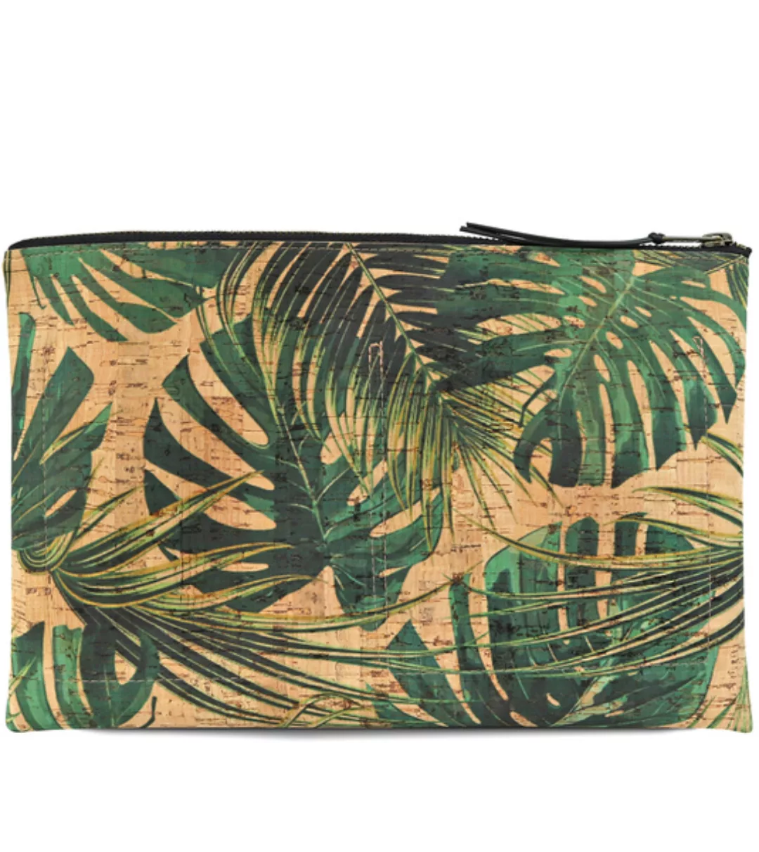 Kork Clutch Handtasche Mit Palmenmuster günstig online kaufen