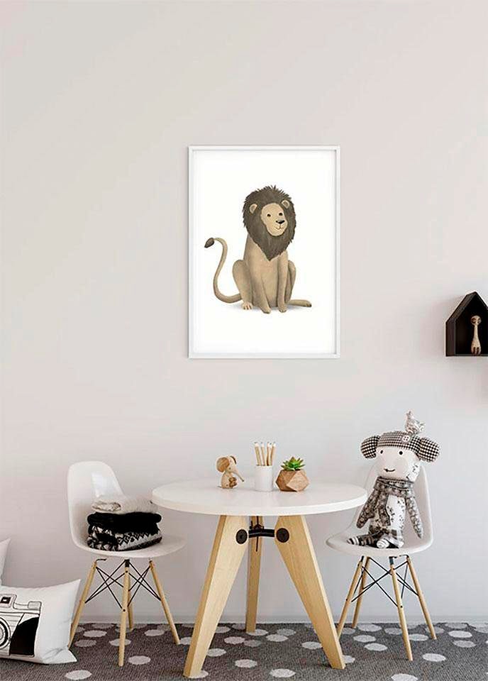 Komar Bild "Cute Animal Lion", Tiere, (1 St.), Wandbild zur Dekoration - oh günstig online kaufen