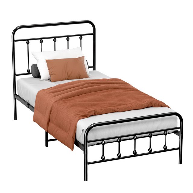 HAUSS SPLOE Metallbett 90x190cm mit Lattenrost für Schlafzimmer ohne Martat günstig online kaufen