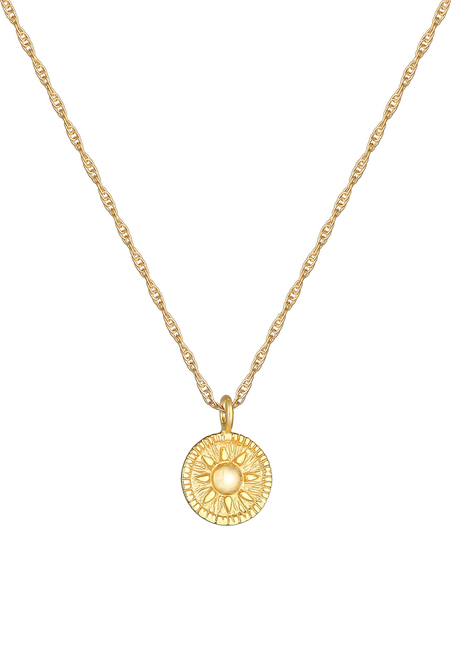 Elli Kette mit Anhänger Sonne Antik günstig online kaufen