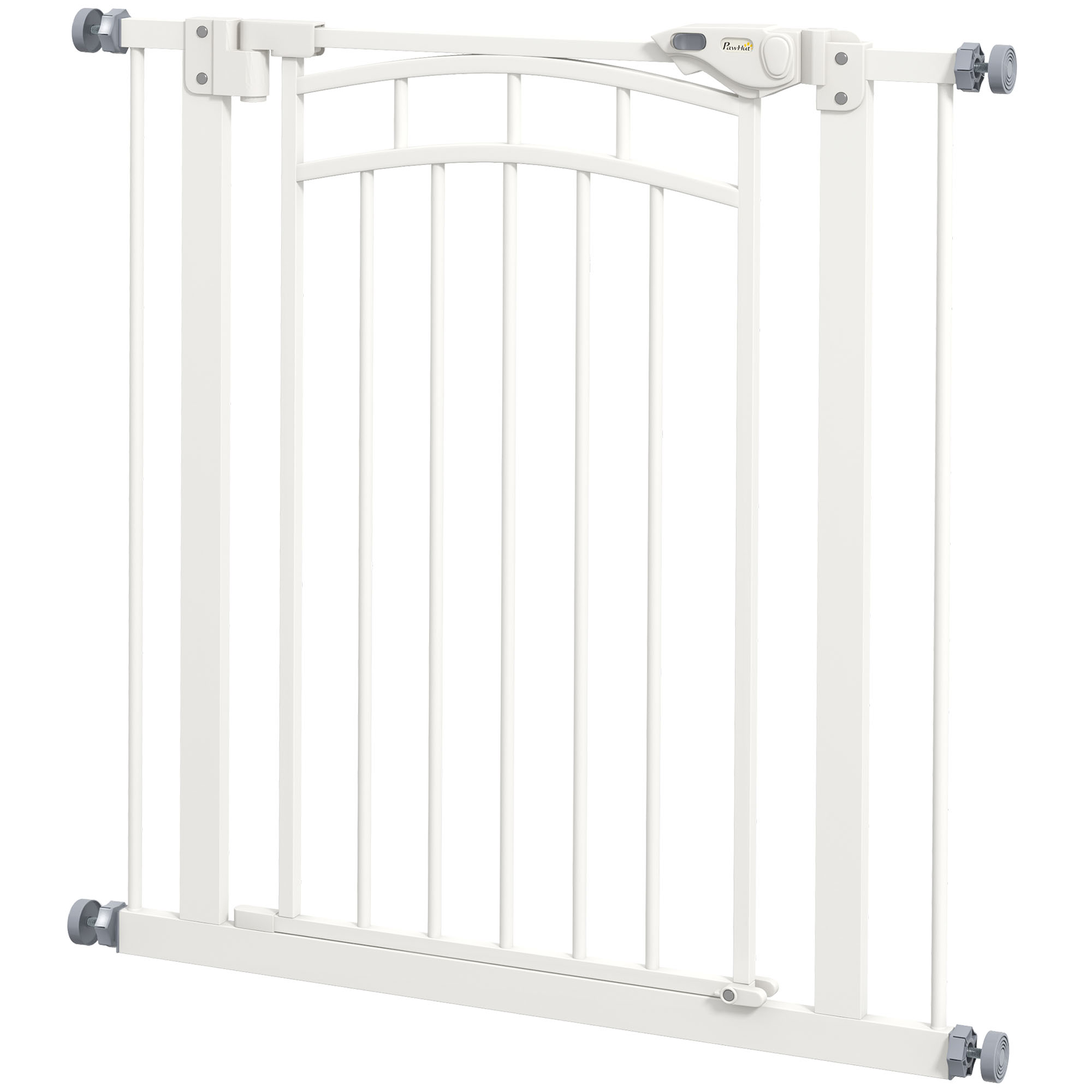 PawHut Hundeschutzgitter ausziehbar 74-80 cm, Doppelschloss, automatische S günstig online kaufen
