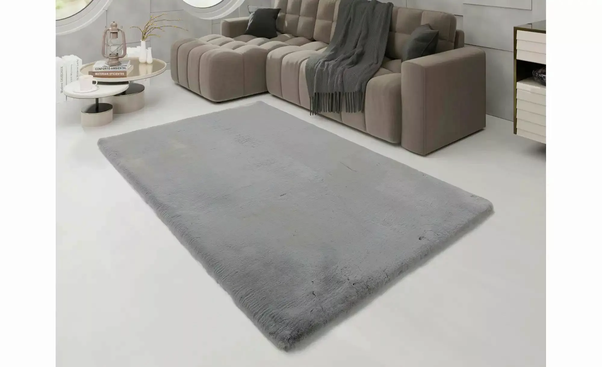 Musterring Teppich   ¦ grau ¦ Synthetische Fasern ¦ Maße (cm): B: 80 H: 3,8 günstig online kaufen