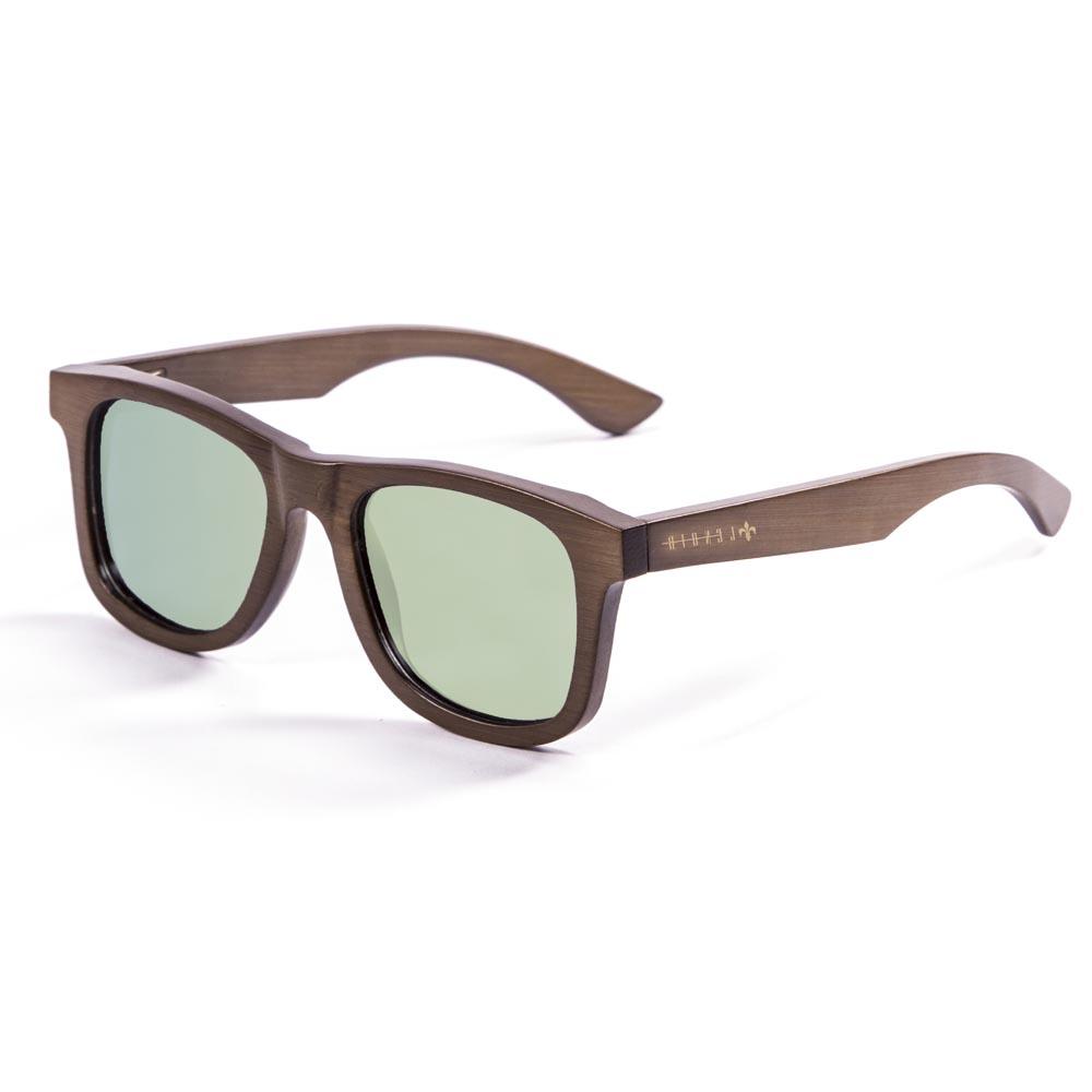 Lenoir Eyewear Pure Sonnenbrille CAT3 Bamboo Dark Brown With Revo Green Pol günstig online kaufen