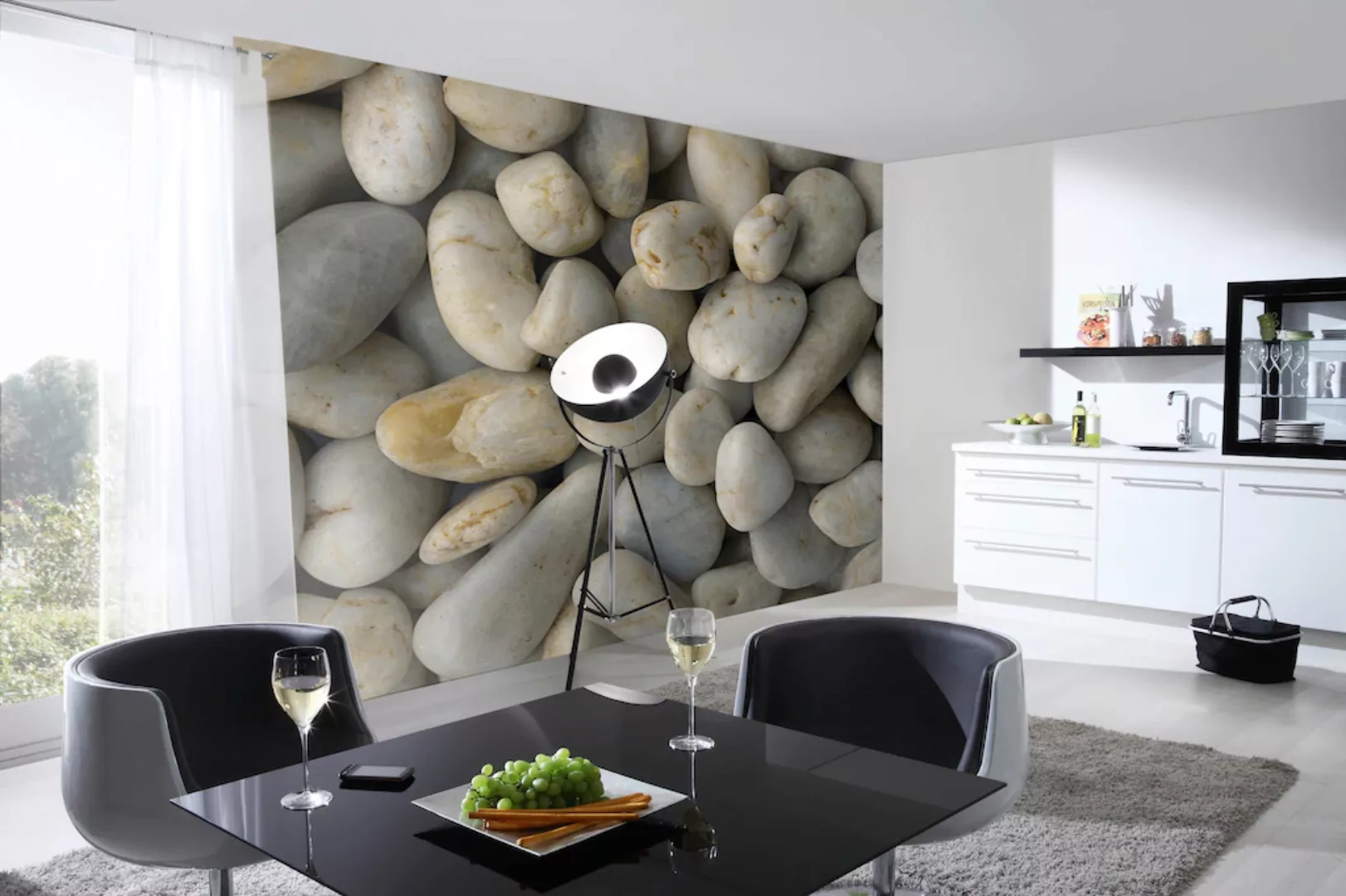 Architects Paper Fototapete »Pebble Stone Grey« günstig online kaufen