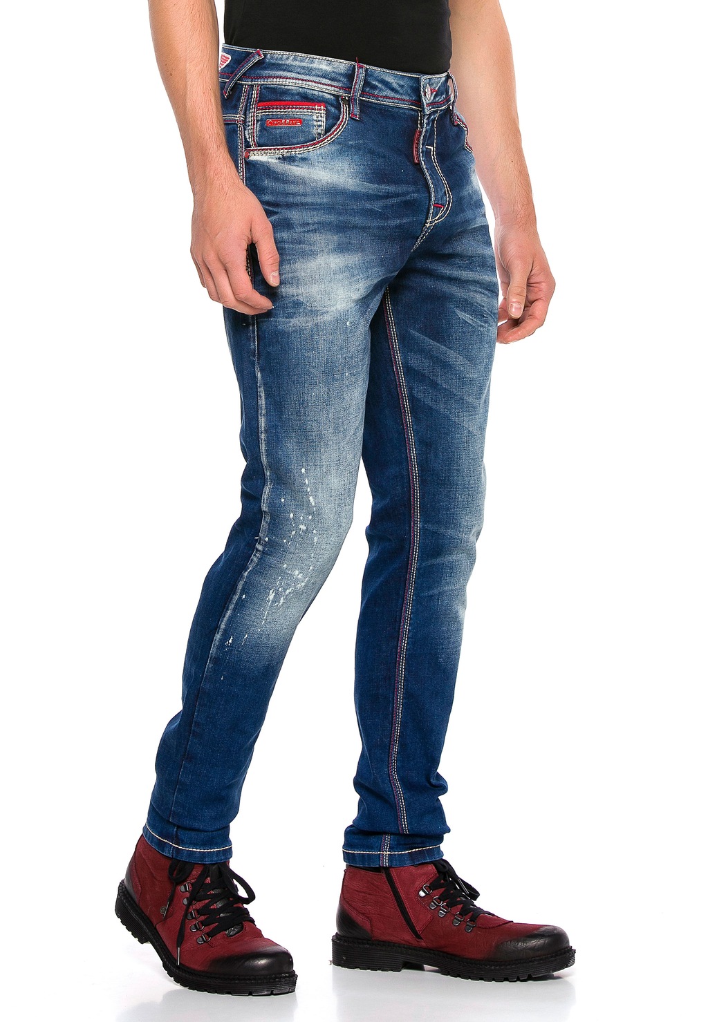 Cipo & Baxx Straight-Jeans, in geradem Schnitt günstig online kaufen