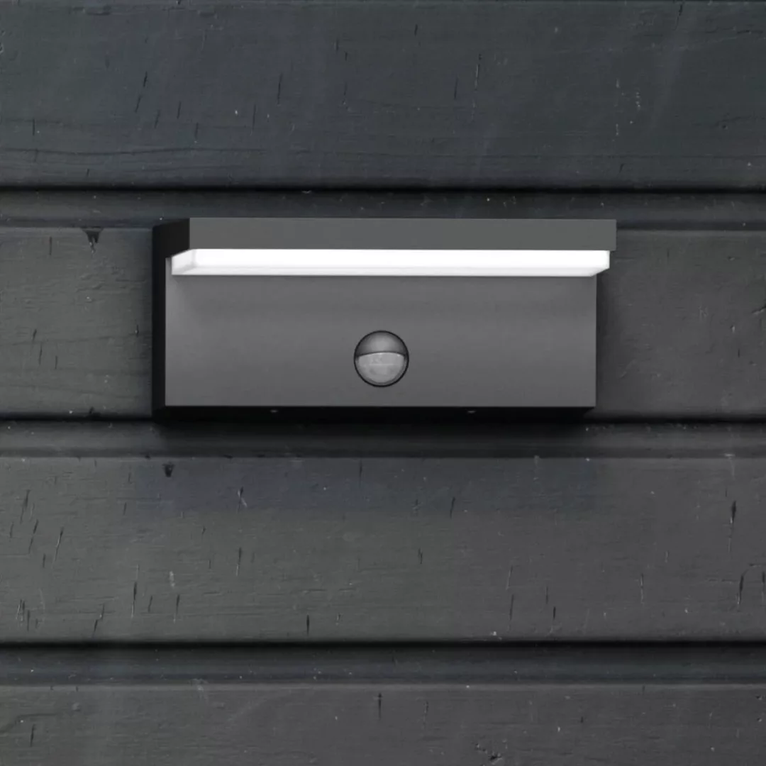 Philips myGarden LED Außenwandleuchte Bustan in anthrazit, mit Bewegungsmel günstig online kaufen