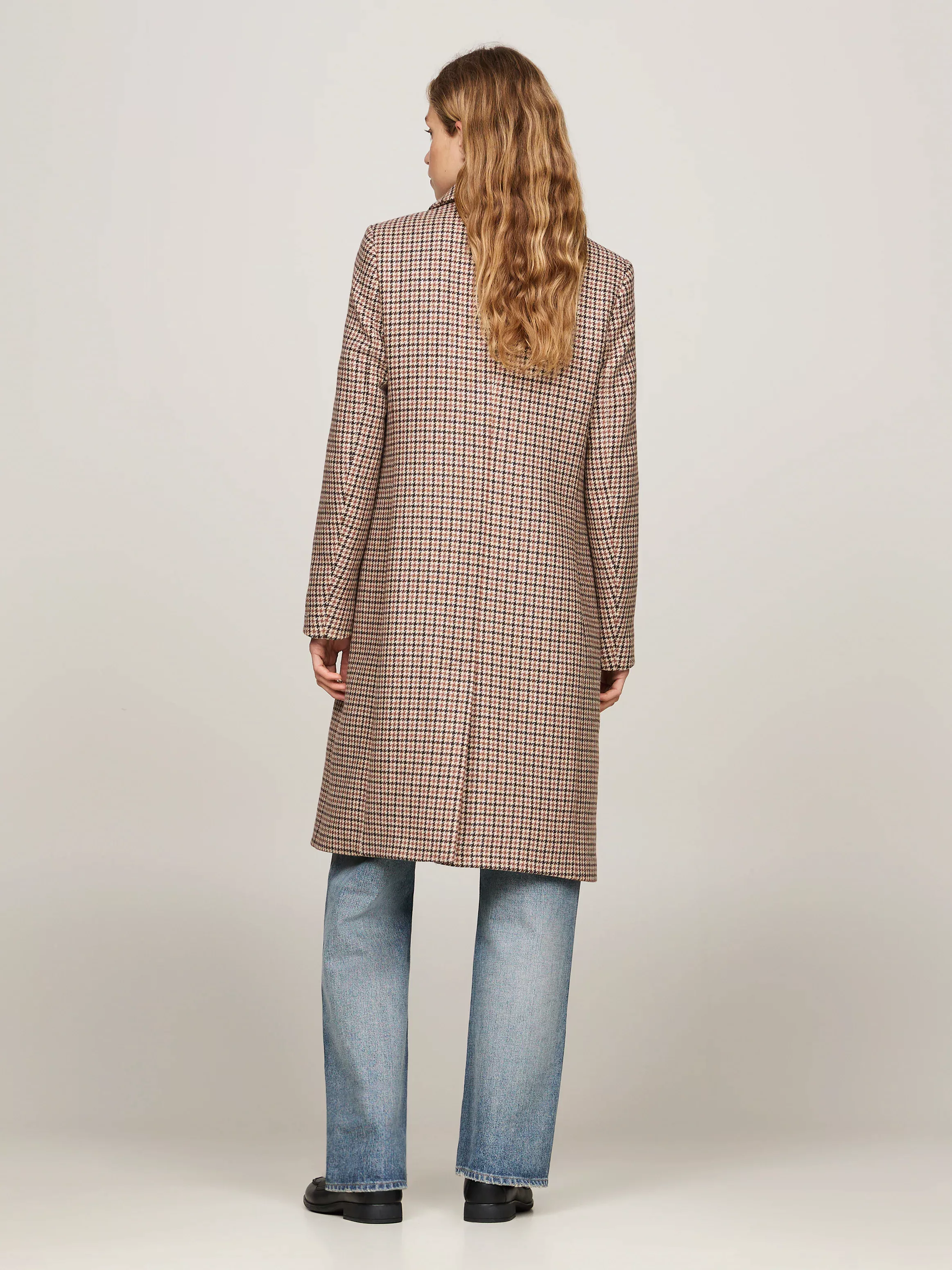 Tommy Hilfiger Kurzmantel WOOL BLEND CLASSIC CHECK COAT im Karodessin günstig online kaufen