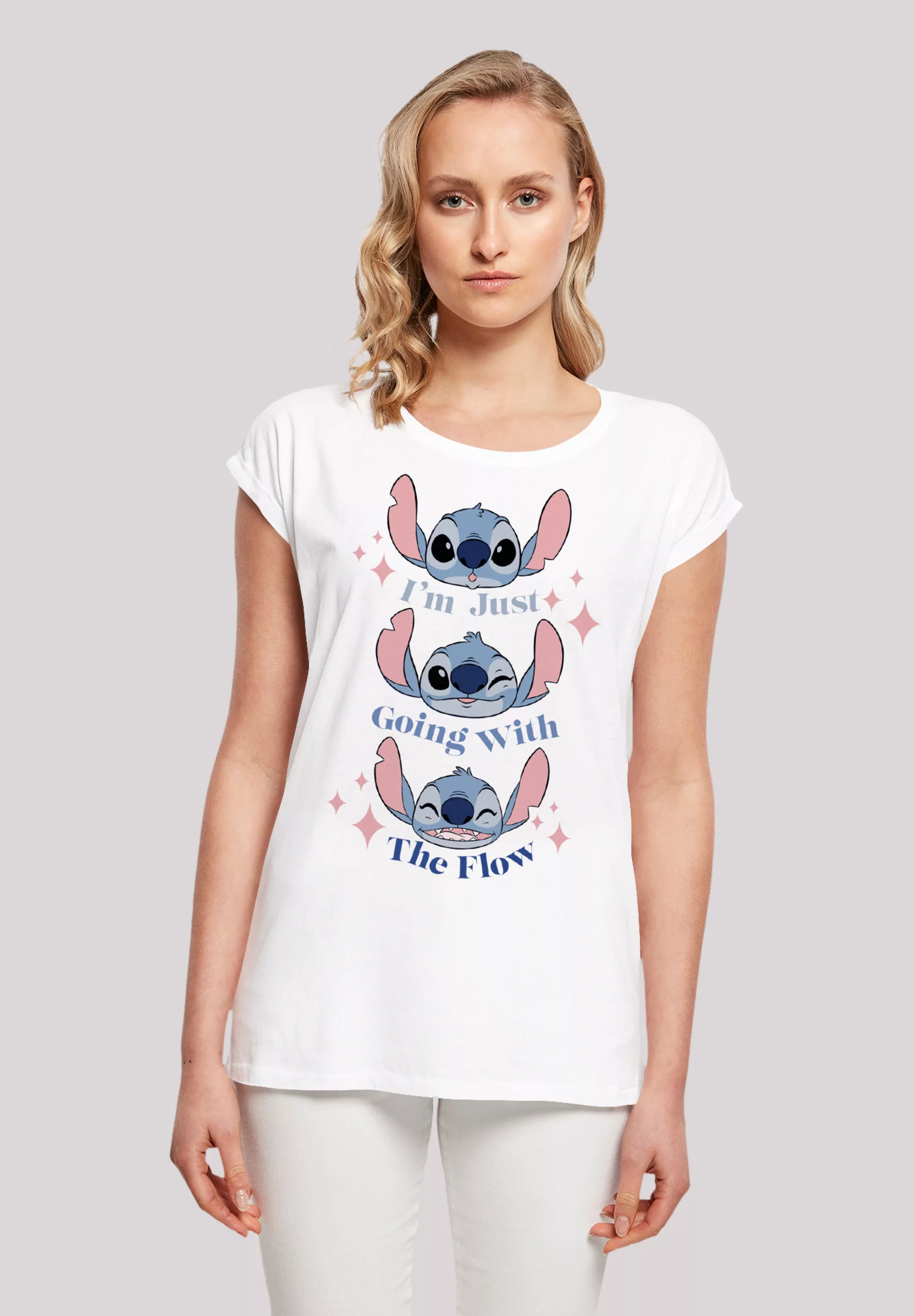 F4NT4STIC T-Shirt "Disney Lilo & Stitch Going With The Flow" günstig online kaufen