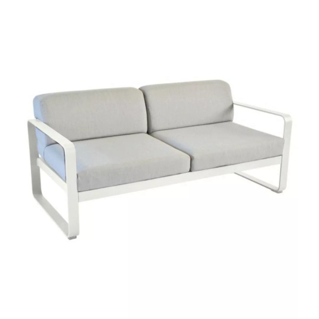 Bellevie Lounge-Sofa 2-Sitzer A5 Lehmgrau 79 Flanellgrau günstig online kaufen