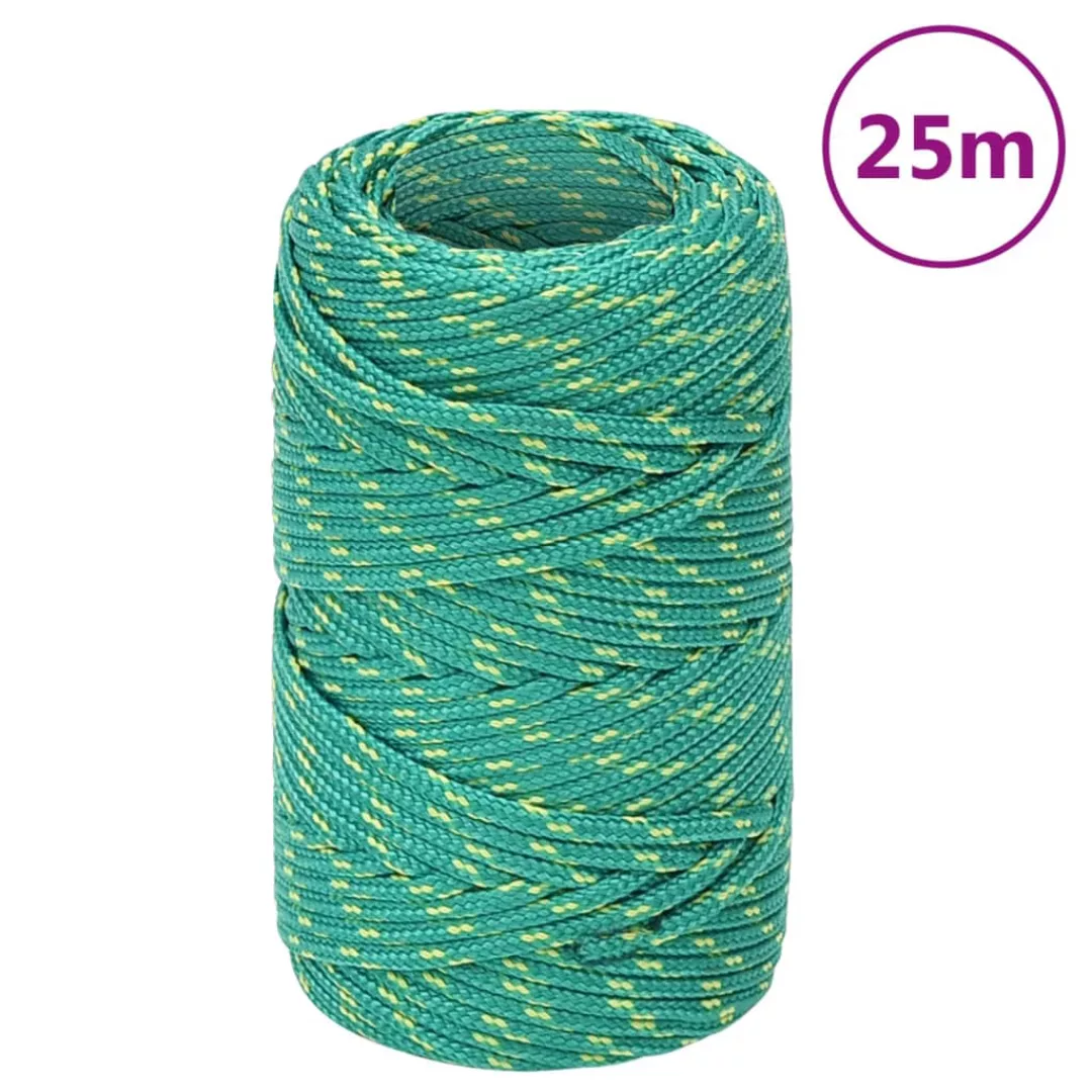 vidaXL Bootsseil Grün 2 mm 25 günstig online kaufen