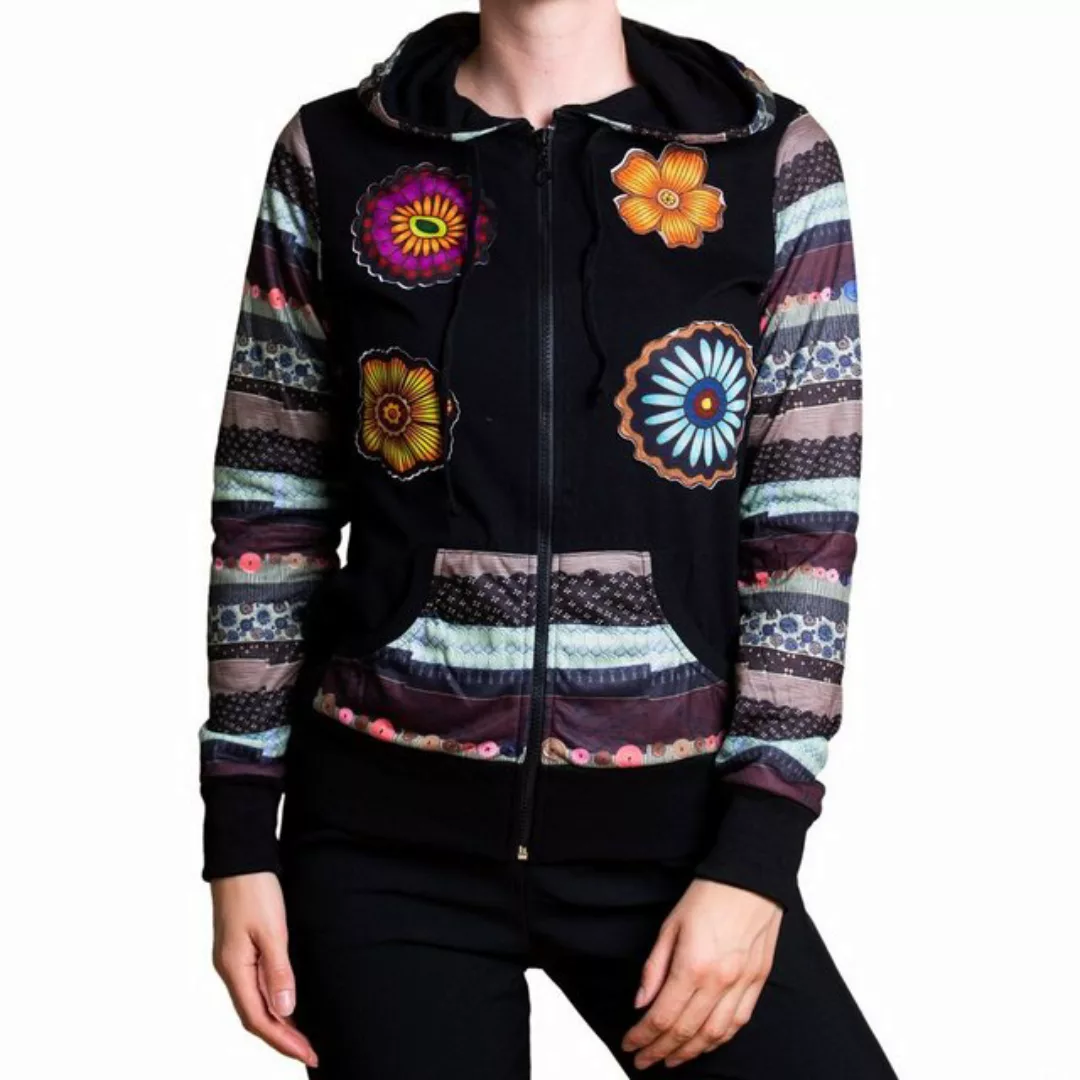 PANASIAM Wolljacke Chillout Jacke 'water-lilies' günstig online kaufen