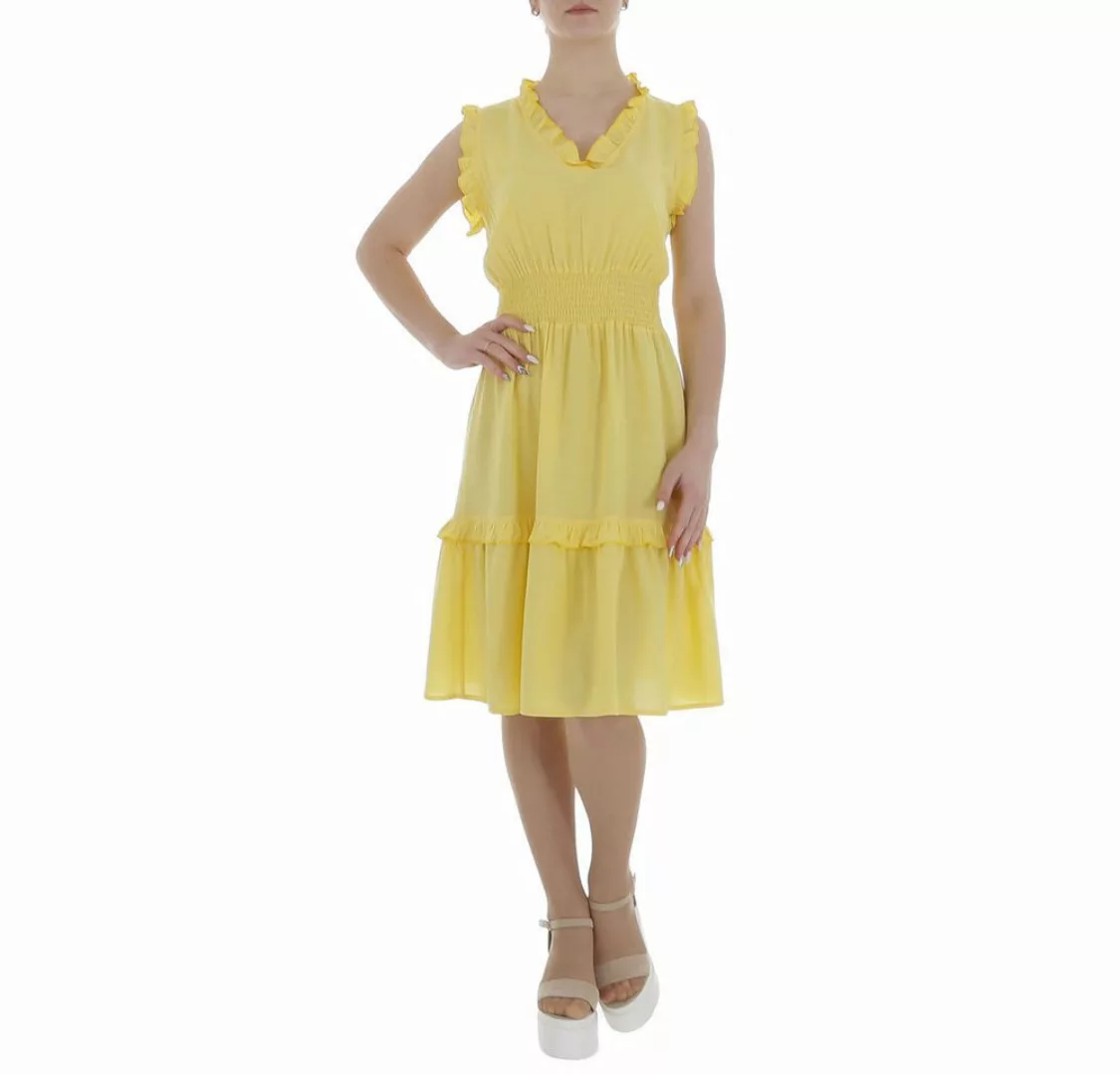 Ital-Design Sommerkleid Damen Freizeit Stufenkleid (85941318) Rüschen Somme günstig online kaufen