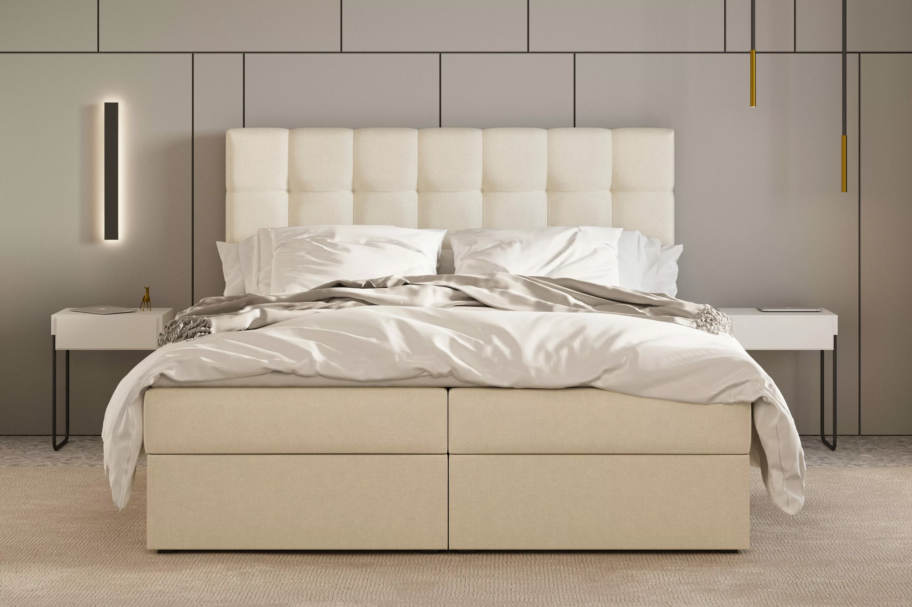 MOEBLO Boxspringbett Bett 05 (Polsterbett Kontinentalbett, günstig online kaufen