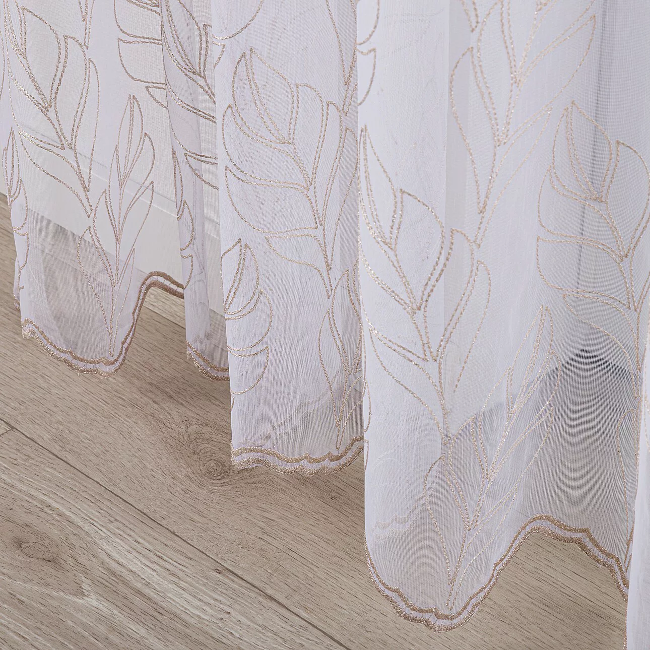 Gardine mit Kräuselband, weiß, golden , Voile (186-53) günstig online kaufen