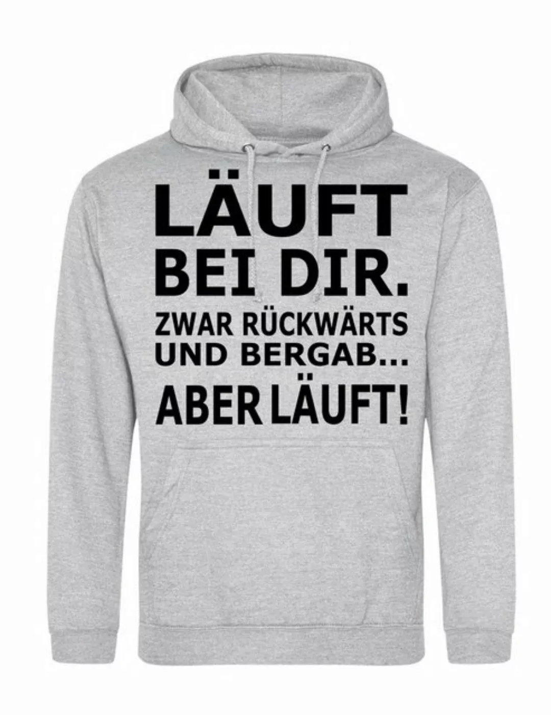 Youth Designz Kapuzenpullover Herren Hoodie Pullover "Läuft bei dir" Print günstig online kaufen