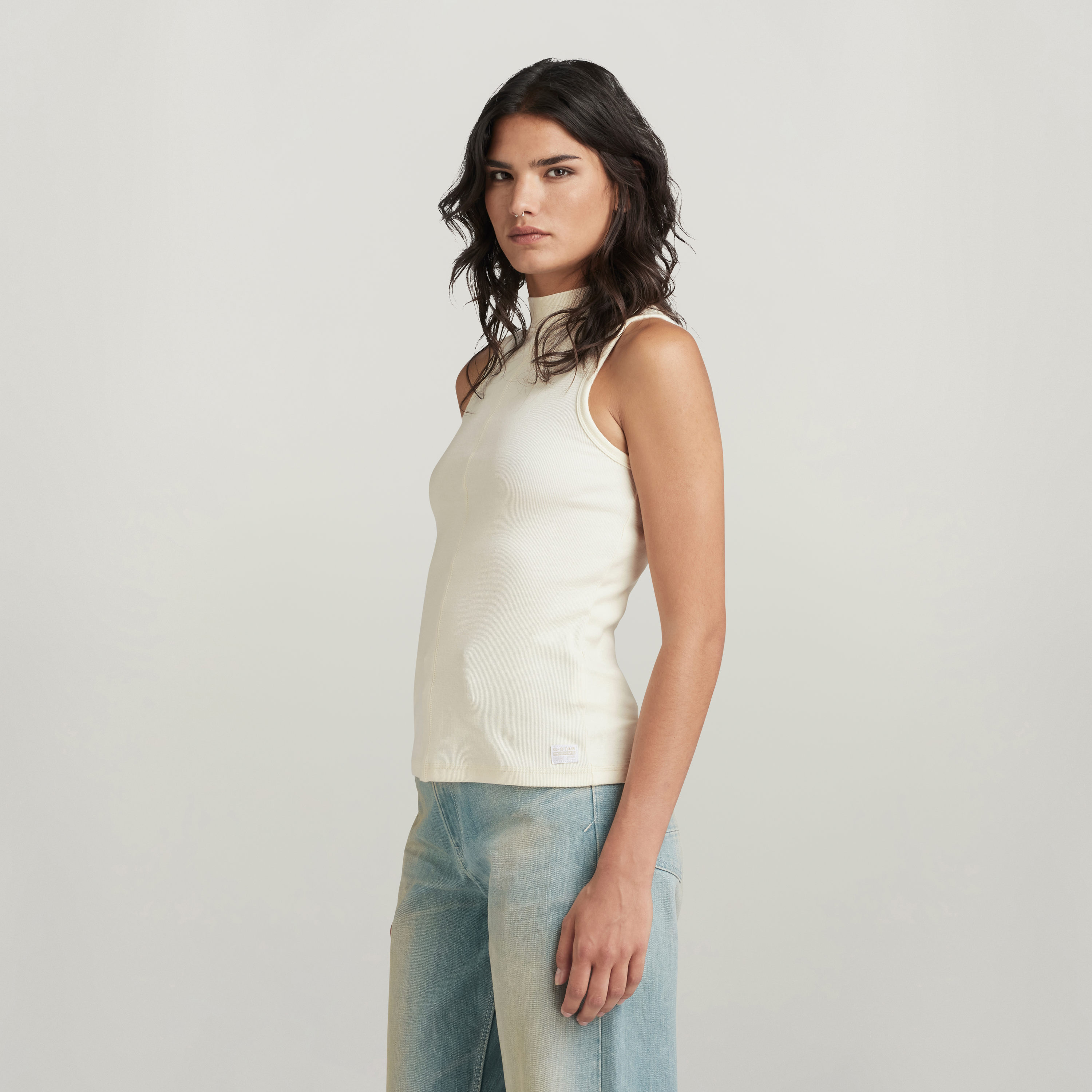G-STAR Ripptanktop "Open back mock slim t sl wmn", mit Cut-Out Detail am Rü günstig online kaufen