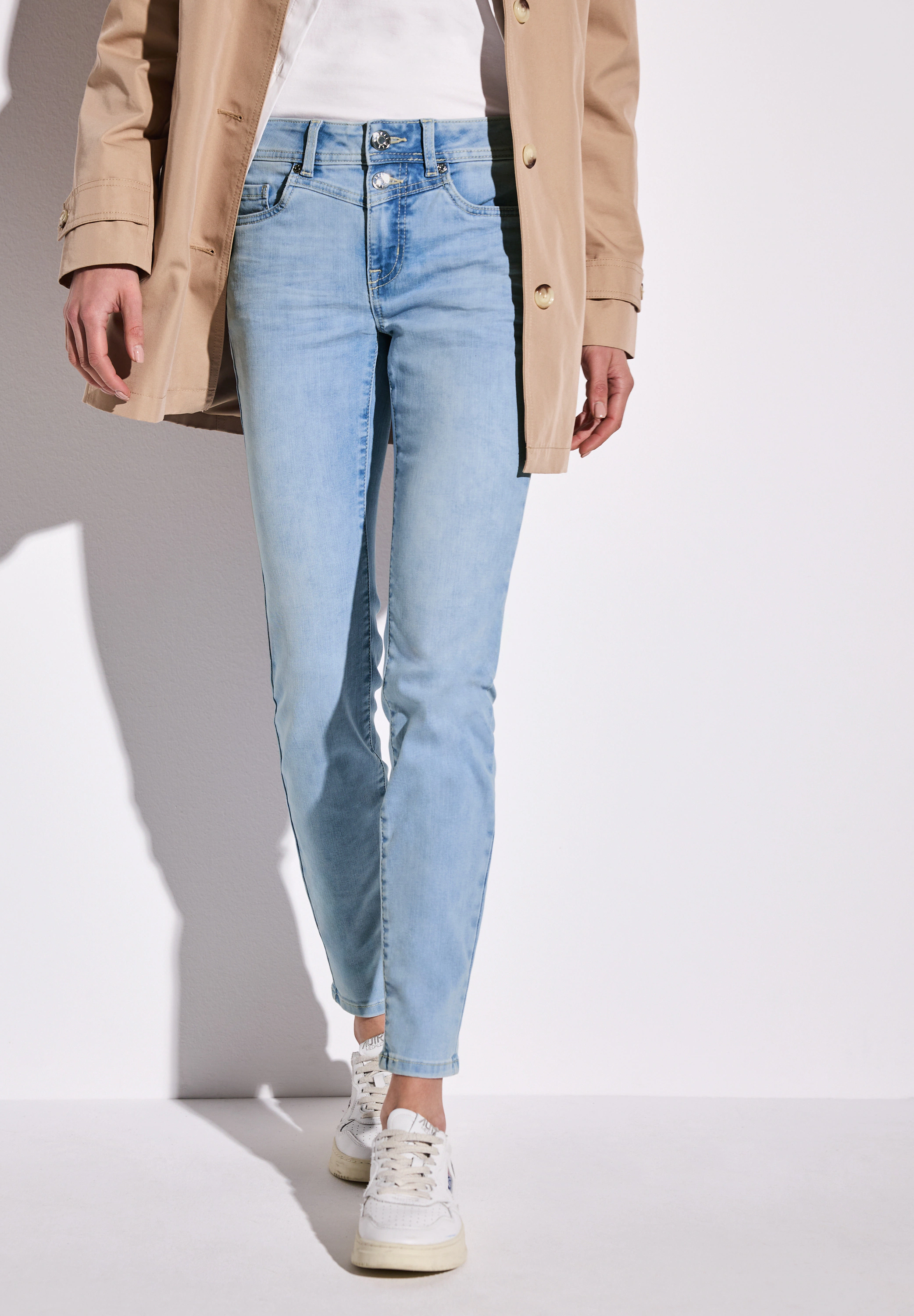 STREET ONE Slim-fit-Jeans, aus Baumwolle mit Stretchanteil günstig online kaufen