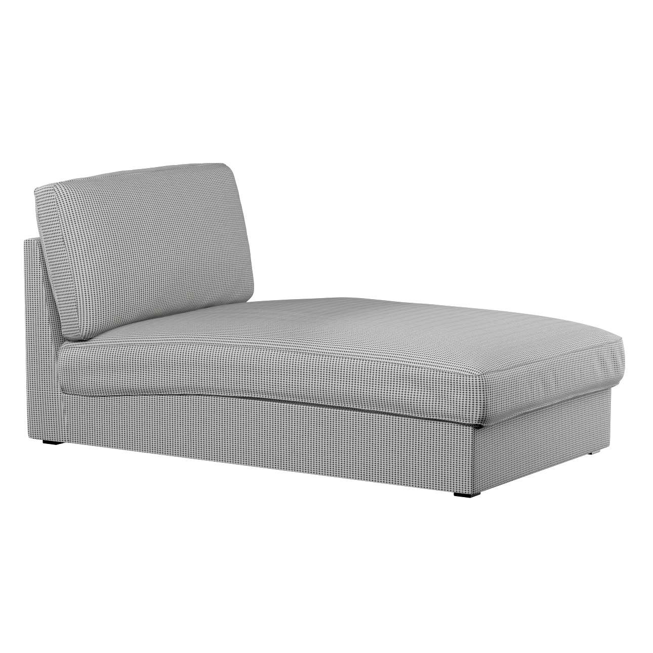 Bezug für Kivik Recamiere Sofa, schwarz-beige, Bezug für Kivik Recamiere, L günstig online kaufen