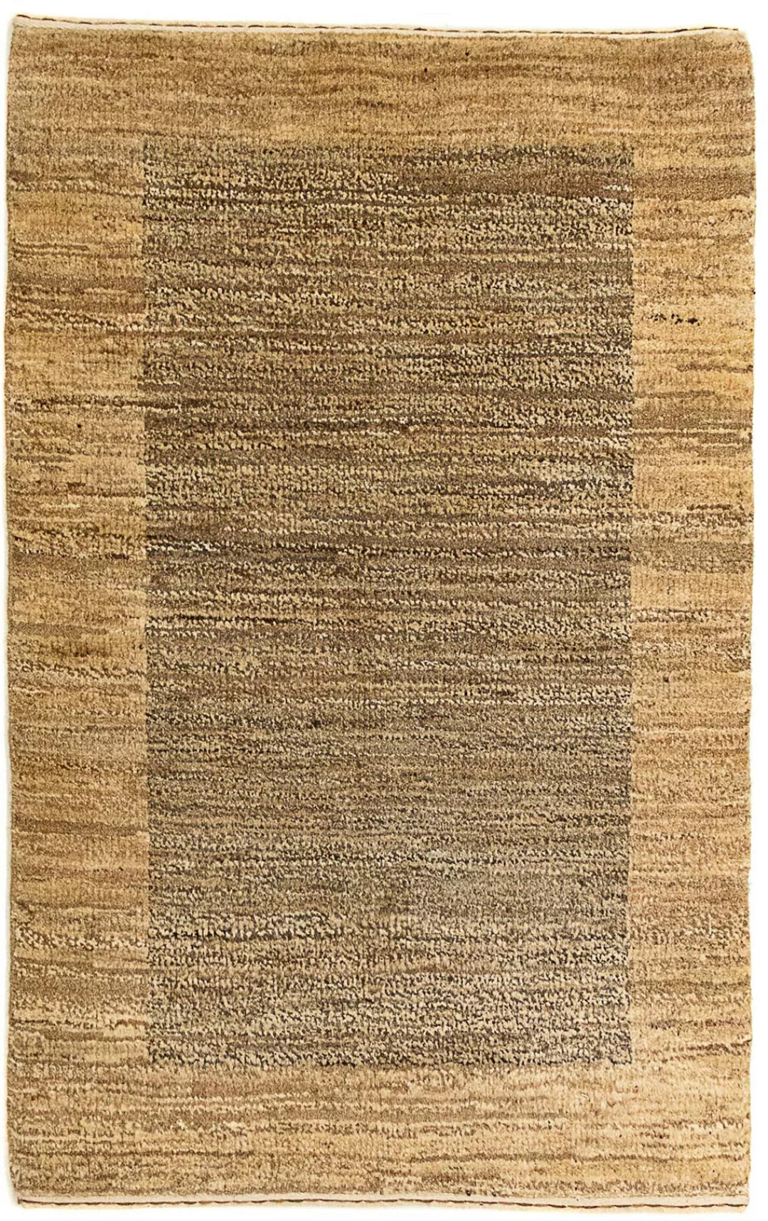 morgenland Wollteppich »Gabbeh - Indus - 95 x 61 cm - hellbraun«, rechtecki günstig online kaufen