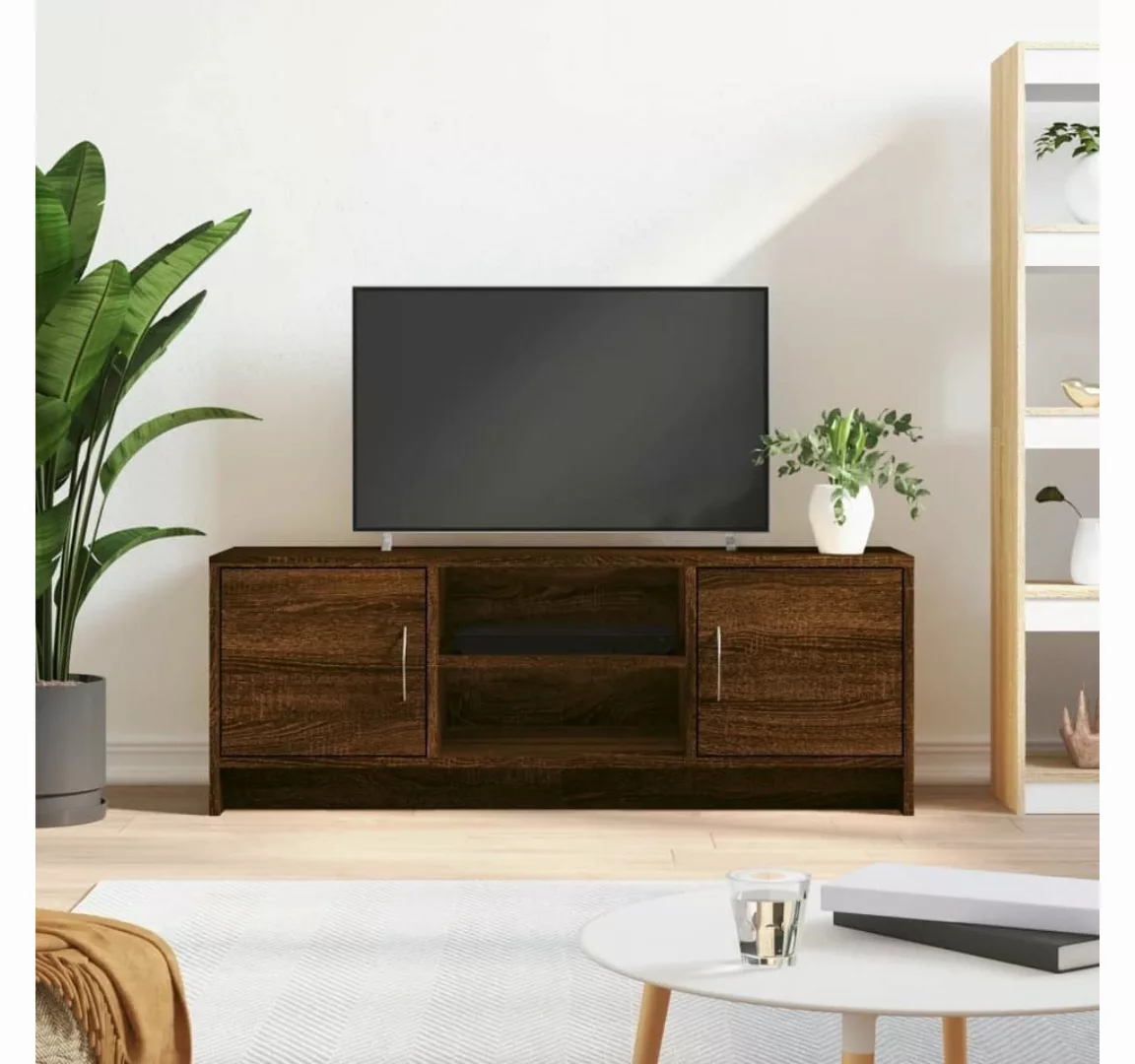 vidaXL TV-Schrank TV-Schrank Braun Eichen-Optik 102x30x37,5 cm Holzwerkstof günstig online kaufen