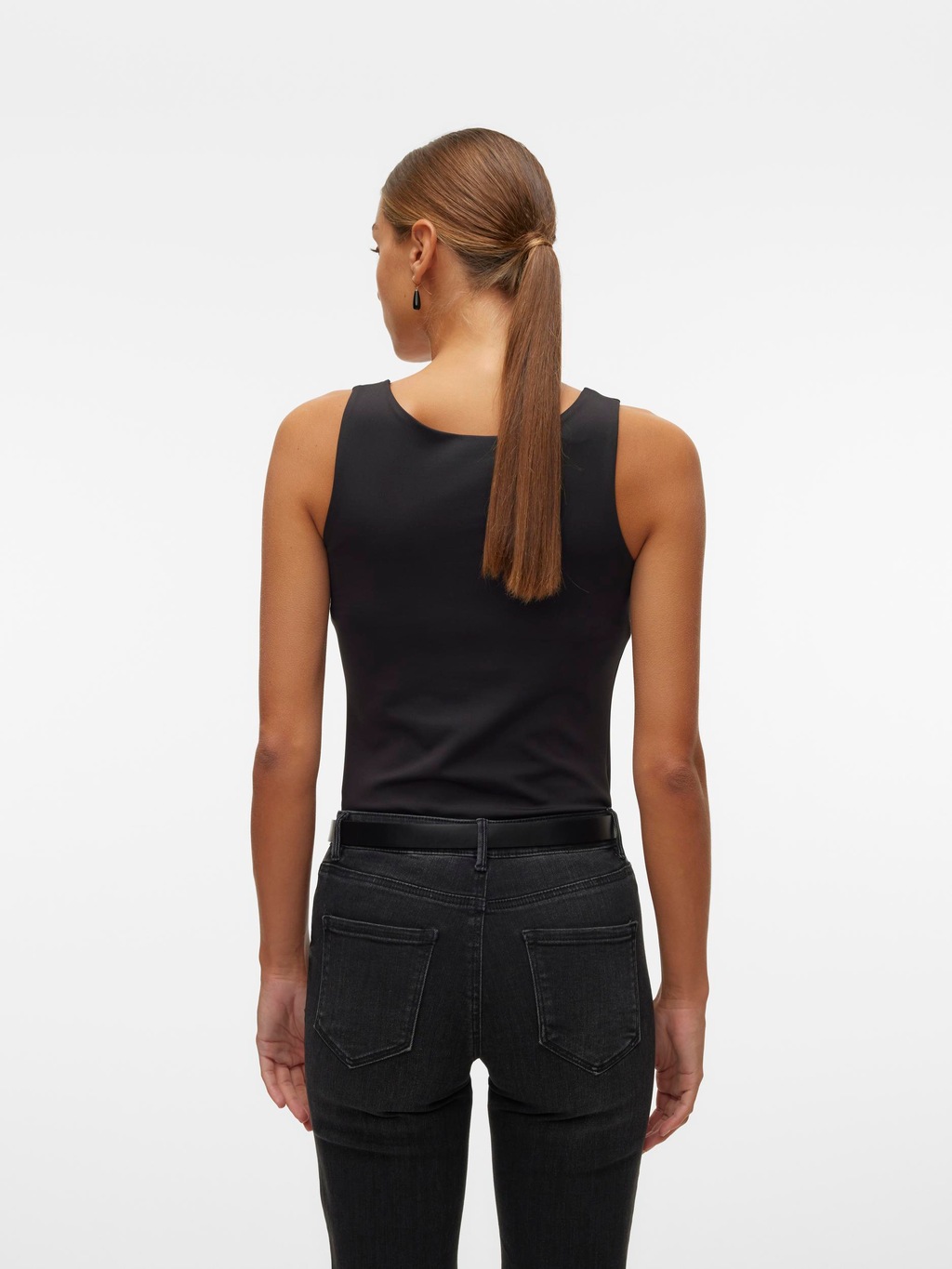 Vero Moda T-Shirt "VMMILLION SL SQUARE TOP 2-WAY JRS NOOS" günstig online kaufen