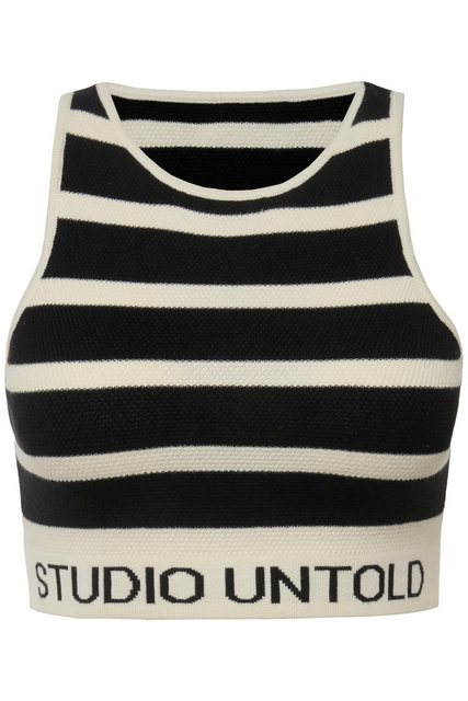 Studio Untold Longtop Strick-Top Tight Shape Ringel günstig online kaufen