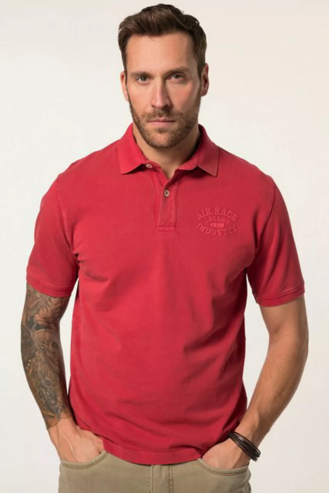 JP1880 Poloshirt JP 1880 Poloshirt Halbarm Piqué Vintage Look günstig online kaufen