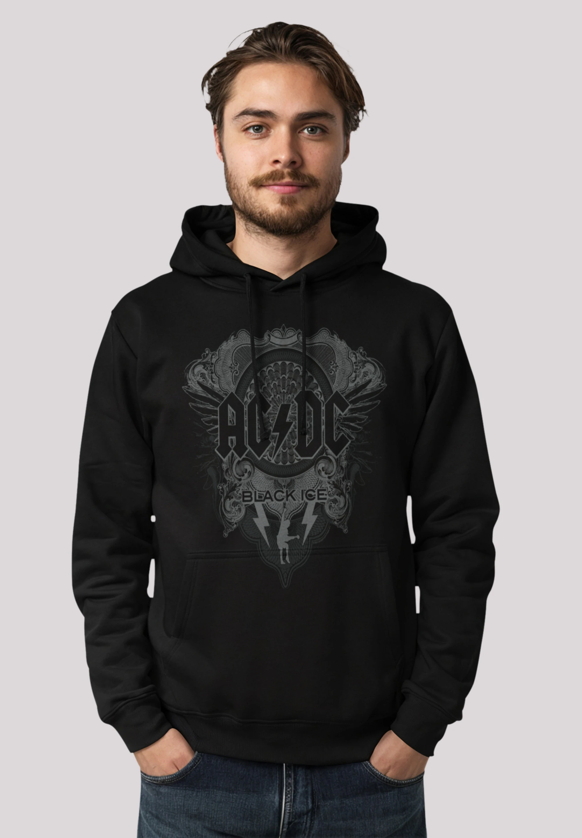 F4NT4STIC Kapuzenpullover "AC/DC Rock Musik Band Black Ice", Premium Qualit günstig online kaufen