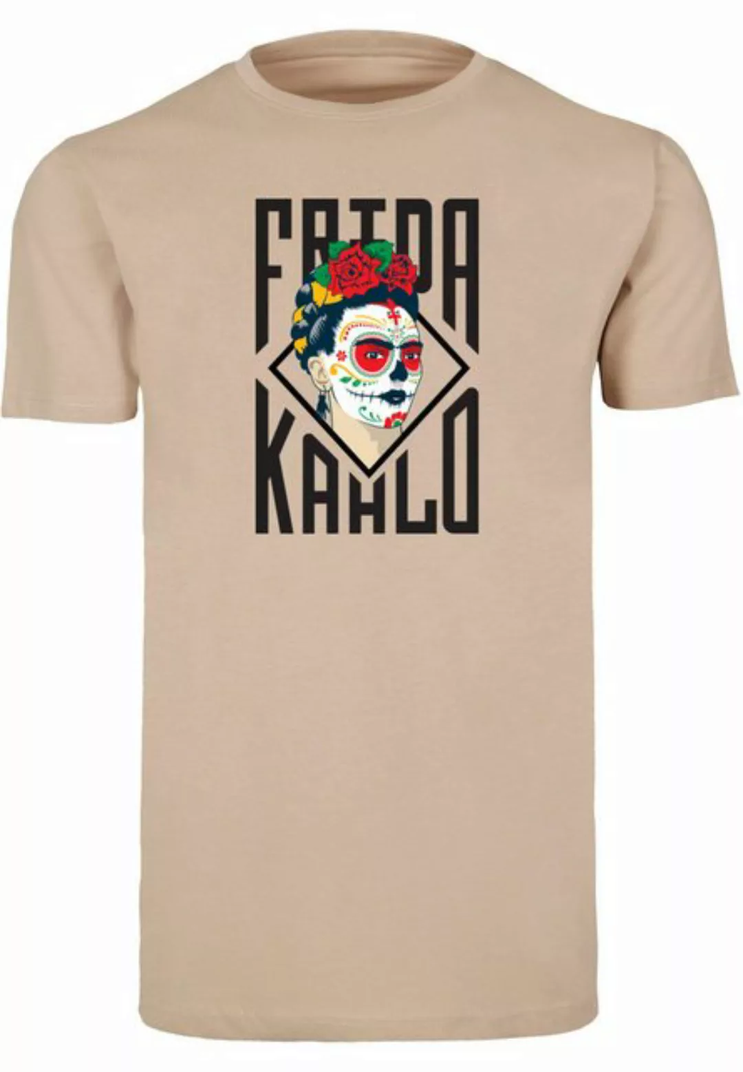 Merchcode T-Shirt Merchcode Herren Frida Kahlo - Lettering T-Shirt Round Ne günstig online kaufen