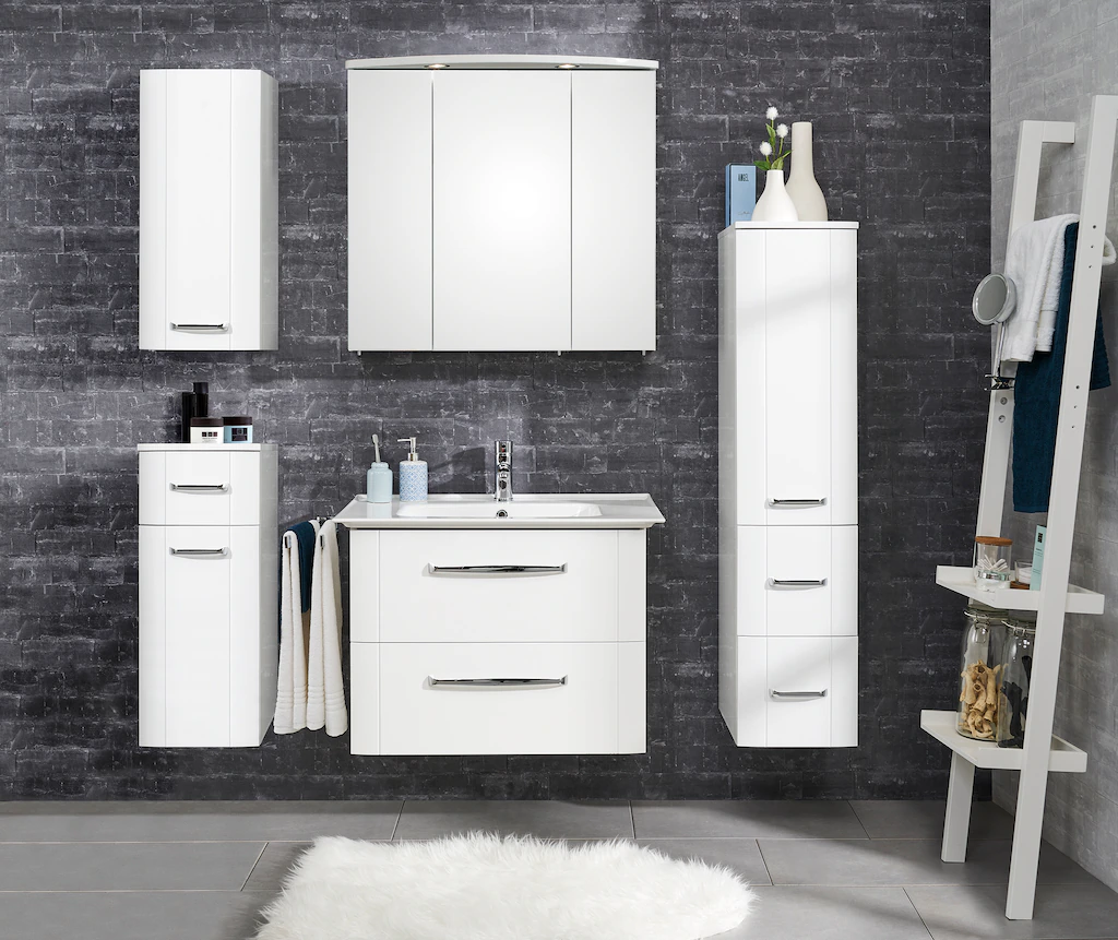Saphir Badezimmerspiegelschrank "Spiegelschrank Serie 3006 inkl. LED-Aufsat günstig online kaufen