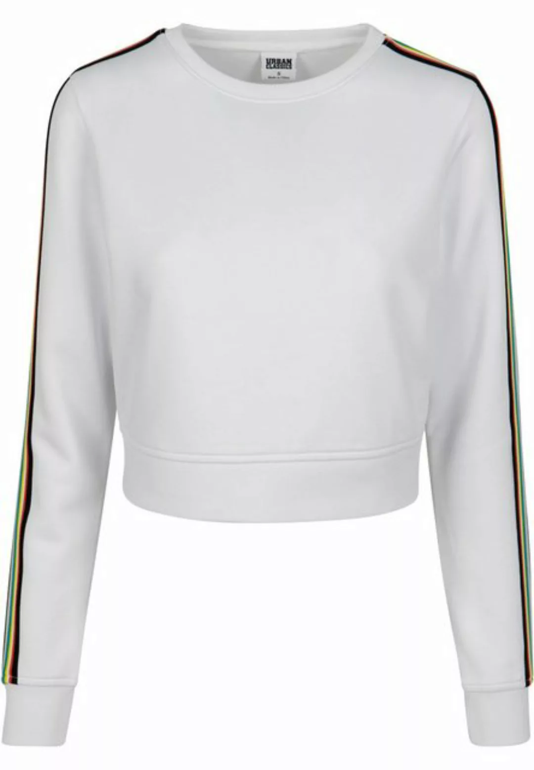 URBAN CLASSICS Sweatshirt Urban Classics Damen Ladies Multicolor Taped Slee günstig online kaufen